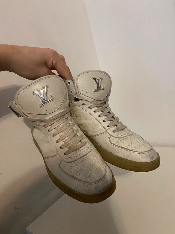 Louis Vuitton louis vuitton archival high top sneakers with big logo Size US 7.5 / EU 40-41 - 8 Thumbnail