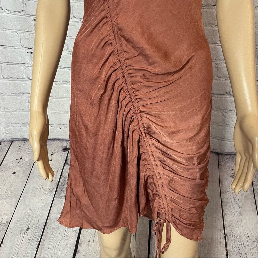 Free People NWT New Free People Be My Ruched Wind Blush Slip Dress Size Size L / US 10 / IT 46 - 6 Thumbnail
