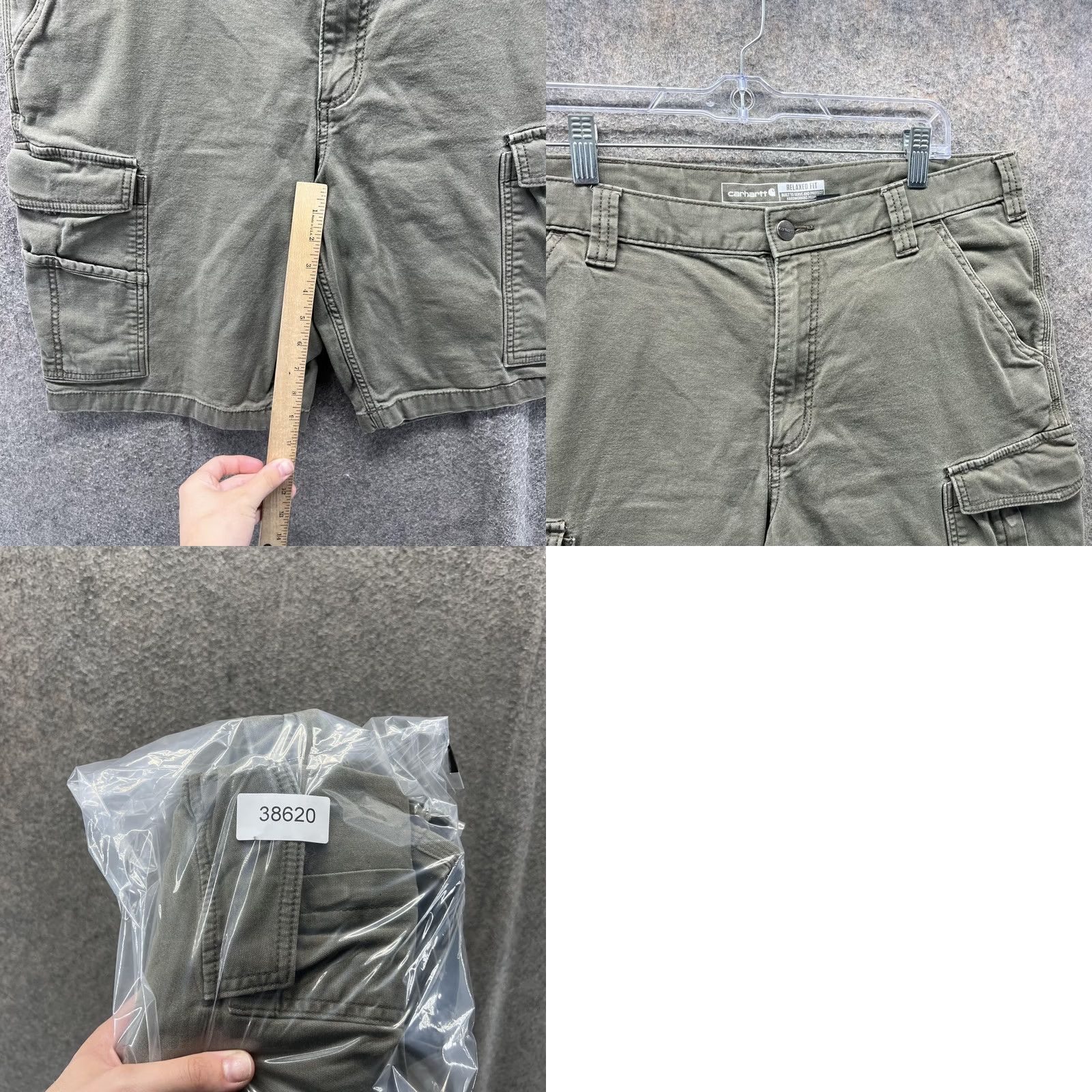 Carhartt Carhartt Cargo Shorts Mens 36 Green Relaxed Fit Utility Work Carpenter Size US 36 / EU 52 - 8 Thumbnail