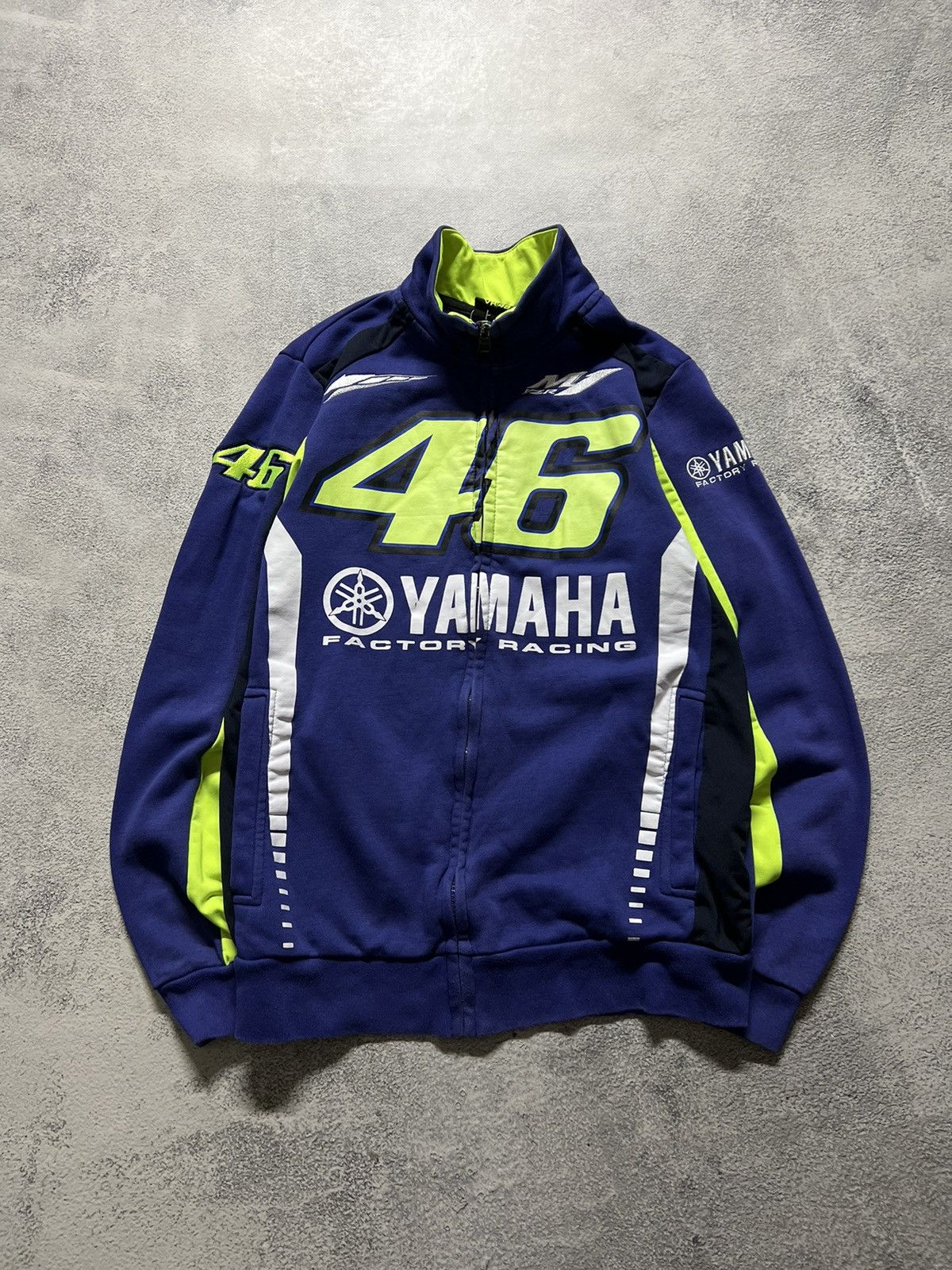 Vintage × Yamaha Vintage Y2k Yamaha💙 Factory Racing Over Print Zip Sweatshirt Size US XS / EU 42 / 0 - 3 Thumbnail