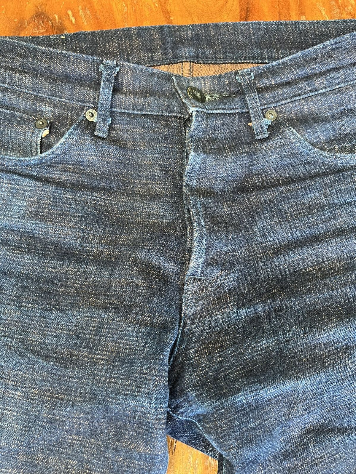Japan Blue Okayama Denim ODJB019 18OZ. "SIDERITE SLUB" SELVEDGE JEANS Size US 31 - 2 Thumbnail