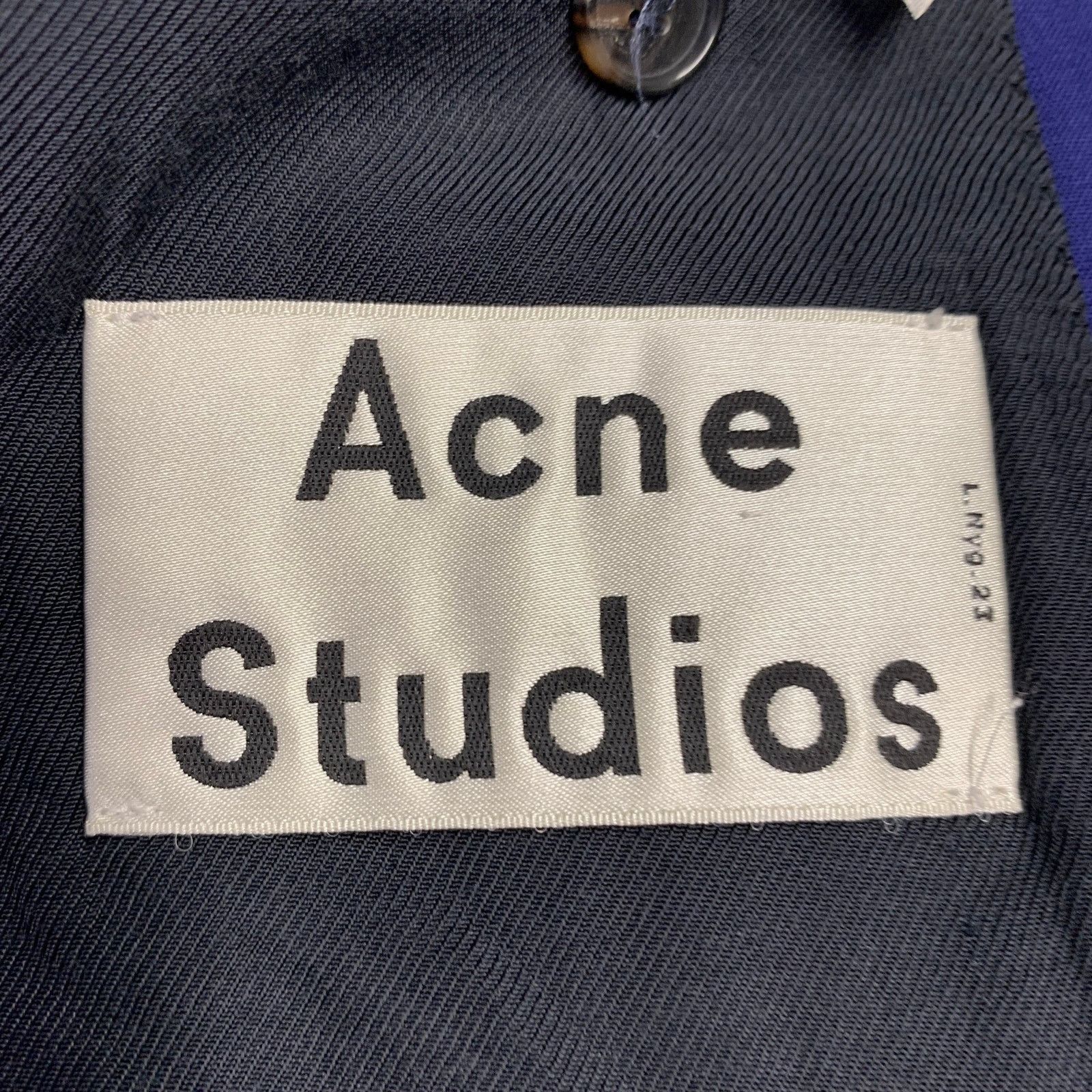 Acne Studios ACNE STUDIOS Size 36 Blue Wool Blend Notch Lapel Suit Size 36R - 7 Thumbnail