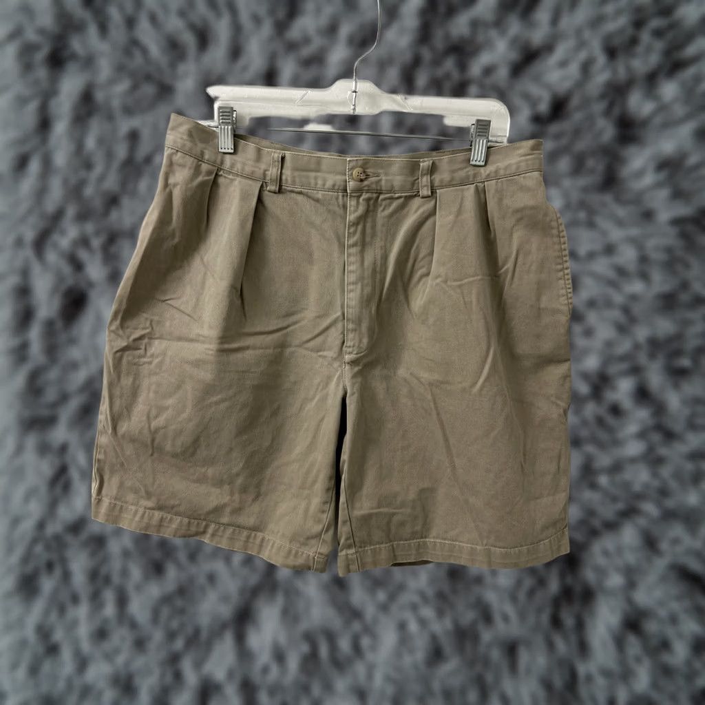 Polo Ralph Lauren VTG Polo Ralph Lauren Tyler Shorts Mens 35 Tan Khaki Chino Pleated YKK Cotton Size US S / EU 44-46 / 1 - 1 Thumbnail