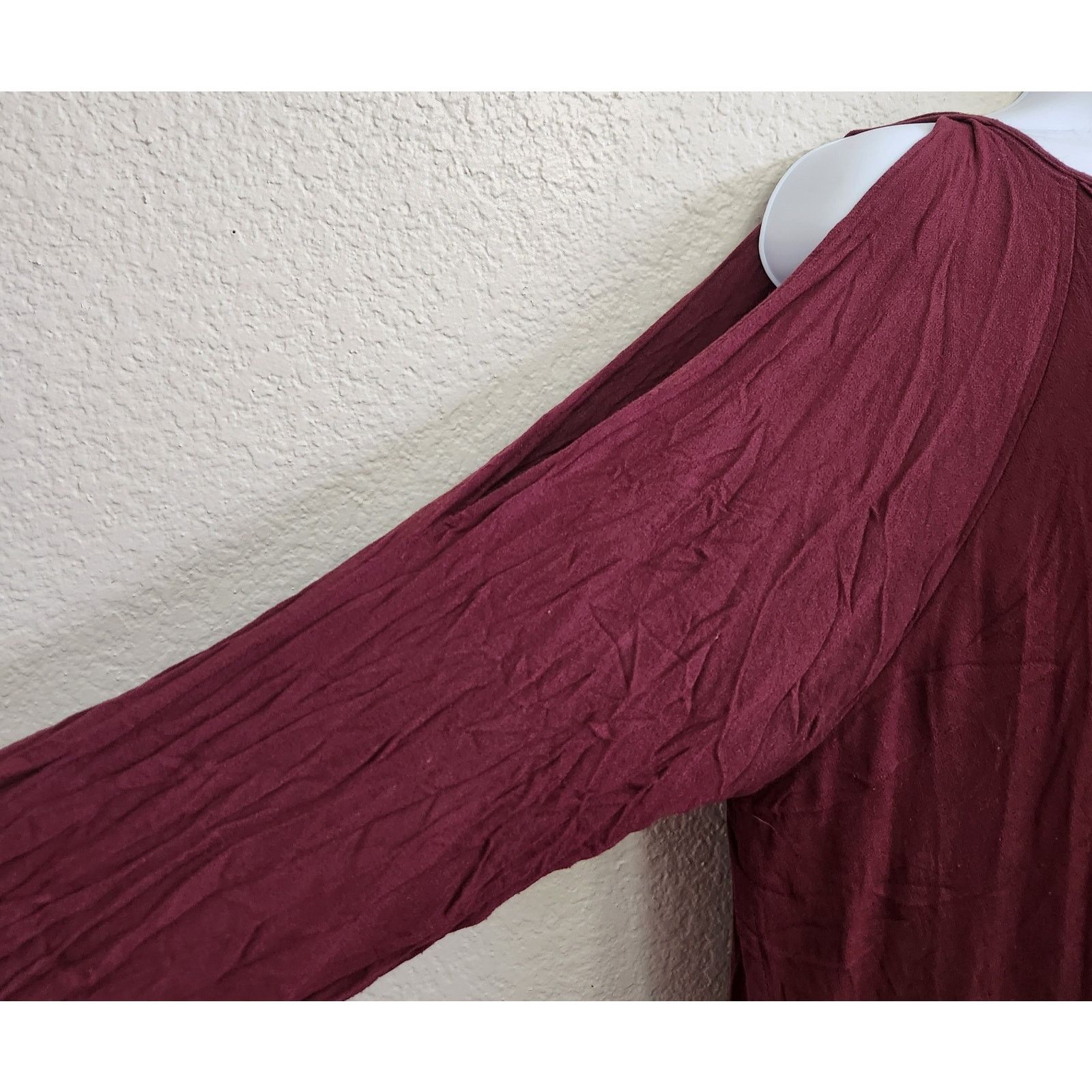 Old Navy Old Navy Burgundy Cold Shoulder Raglan Sleeves Top XXL Size XXL / US 16-18 / IT 52-54 - 2 Thumbnail
