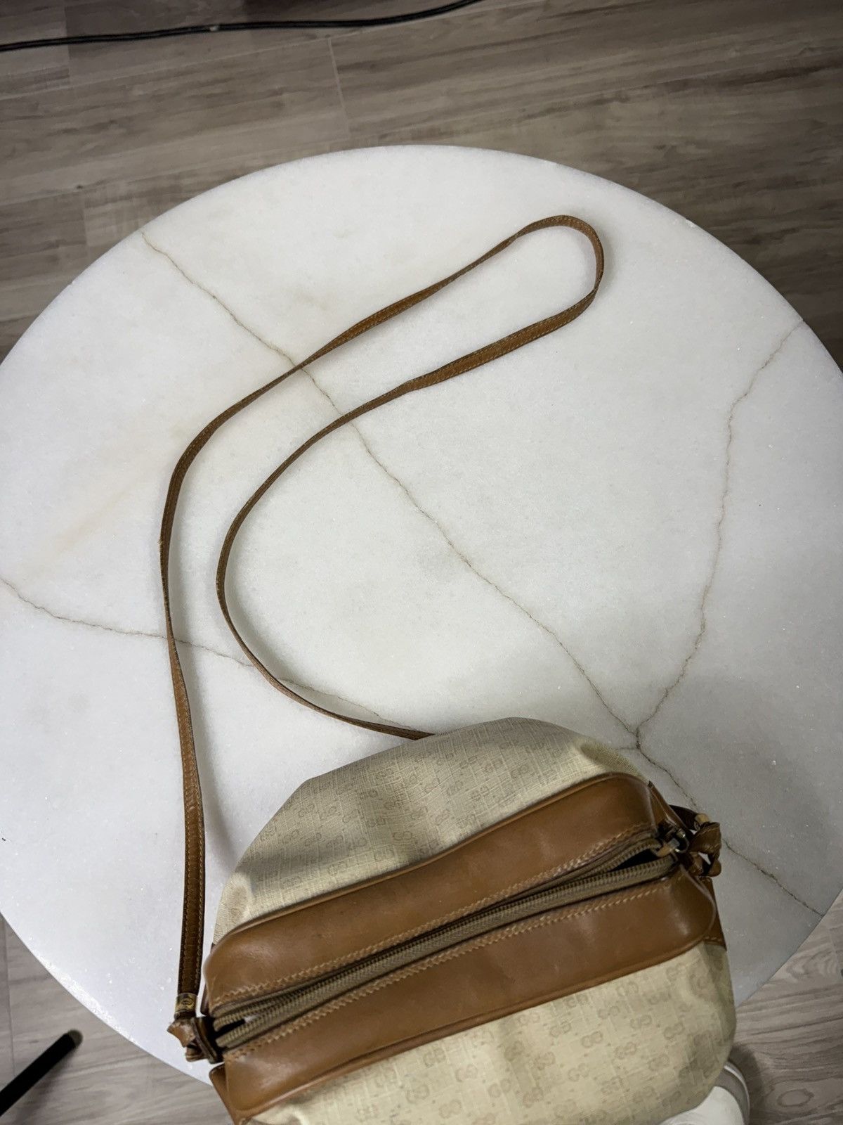 Gucci Gucci GG Monogram Crossbody Vtg Leather Sidebag Preowned Size ONE SIZE - 15 Thumbnail