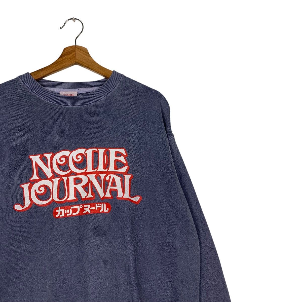 Japanese Brand NOODLE JOURNAL Collection Big Logo Sweatshirt #1949-C85 Size US L / EU 52-54 / 3 - 5 Thumbnail