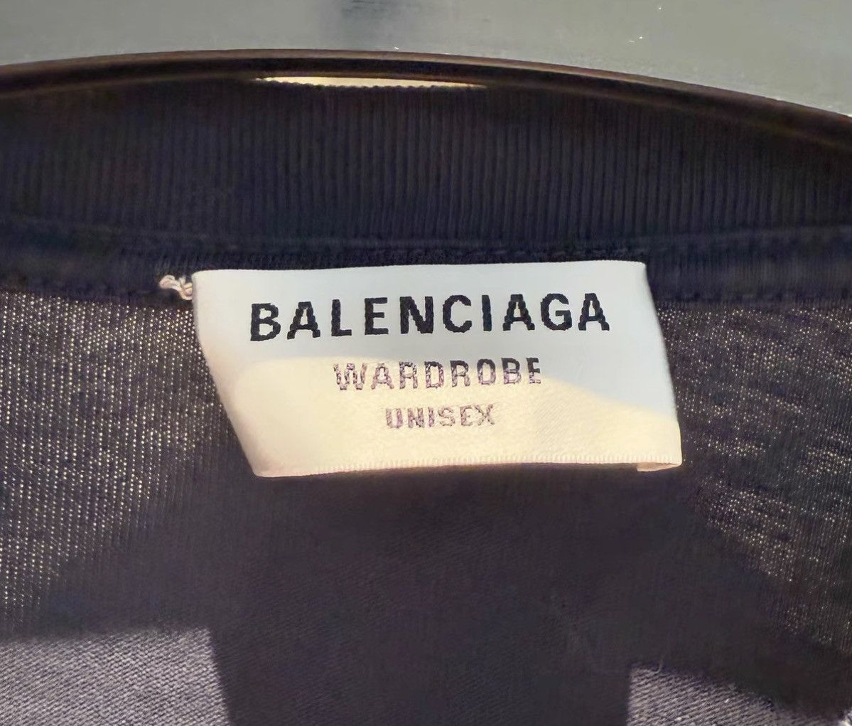 Balenciaga BALENCIAGA Navy Blue Embroidered Short Sleeve T-Shirt Size US S / EU 44-46 / 1 - 3 Thumbnail