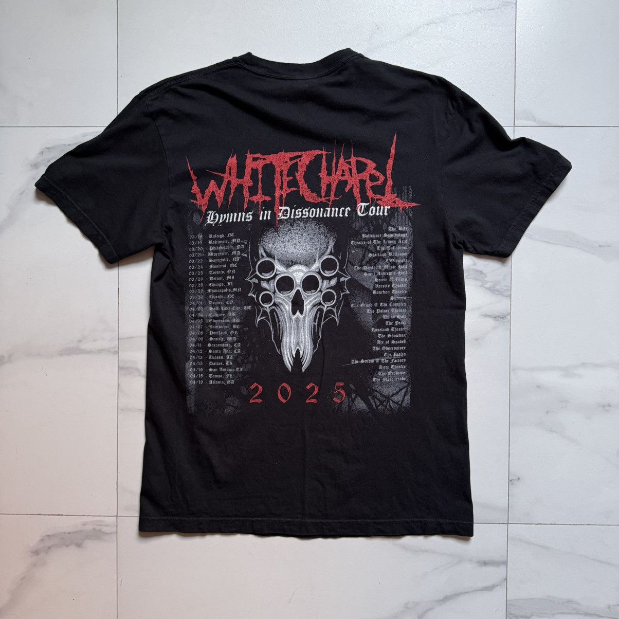 Band Tees Whitechapel Hymns In Dissonance Tour Tee Size US M / EU 48-50 / 2 - 3 Thumbnail