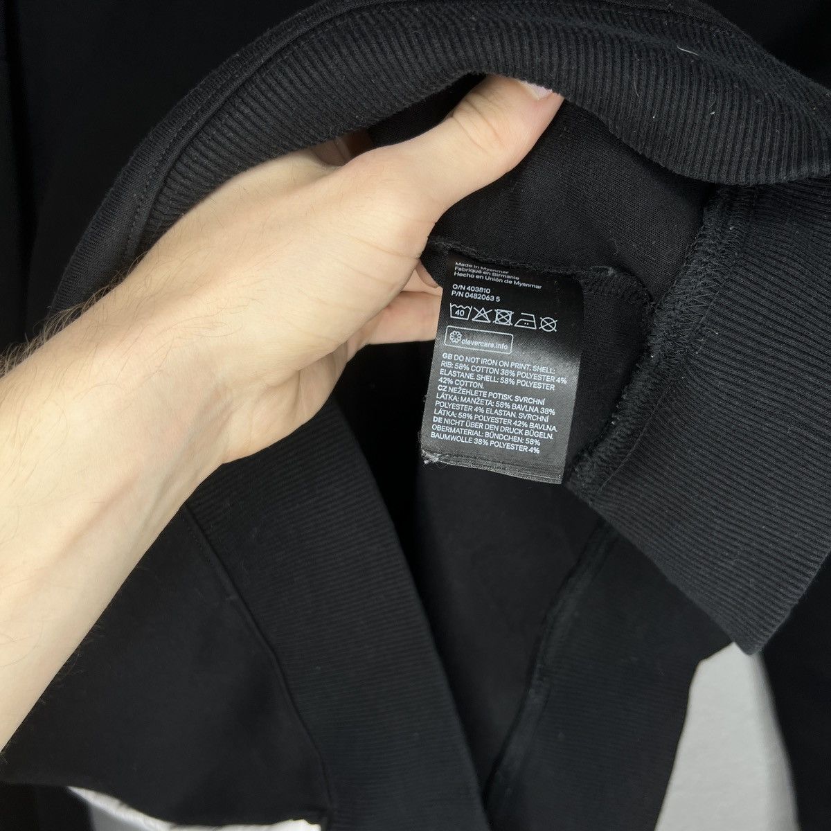 H&M XO The Weeknd Sweatshirt Crewneck Black Big Logo H&M Size US L / EU 52-54 / 3 - 6 Thumbnail