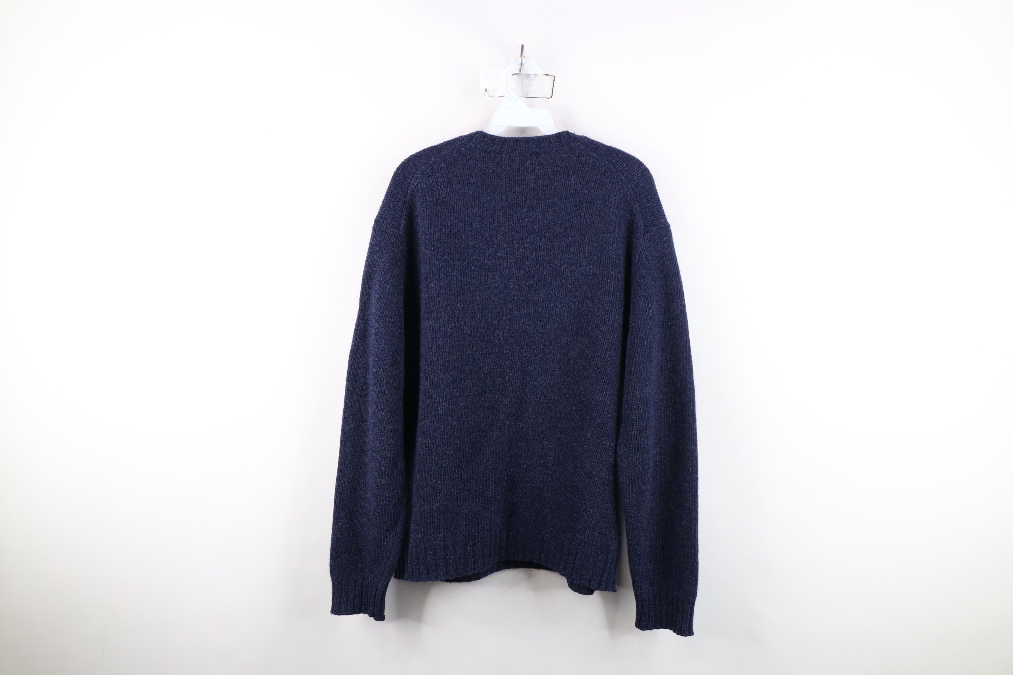 Vintage Vintage 90s Streetwear Lambswool Ribbed Knit V-Neck Sweater Size US M / EU 48-50 / 2 - 7 Thumbnail