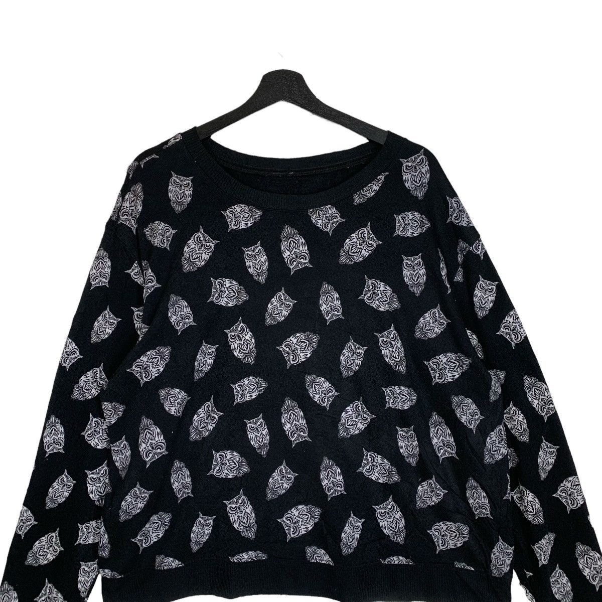 Japanese Brand Owl Full print Japanese Brand Streetwear Sweatshirt Sweater Size L / US 10 / IT 46 - 2 Thumbnail