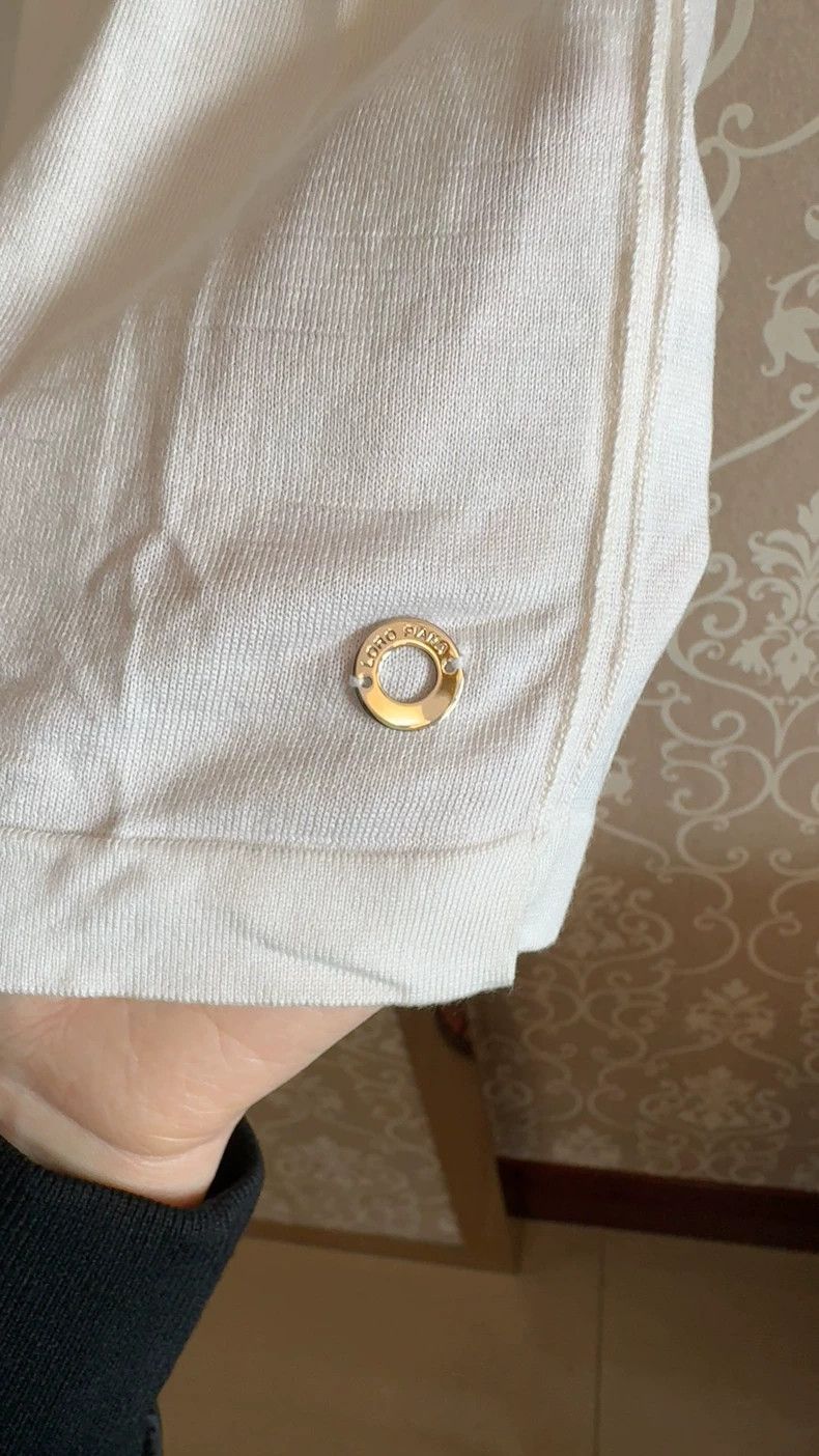 Loro Piana LORO PIANA White T-shirt Size S / US 4 / IT 40 - 3 Thumbnail