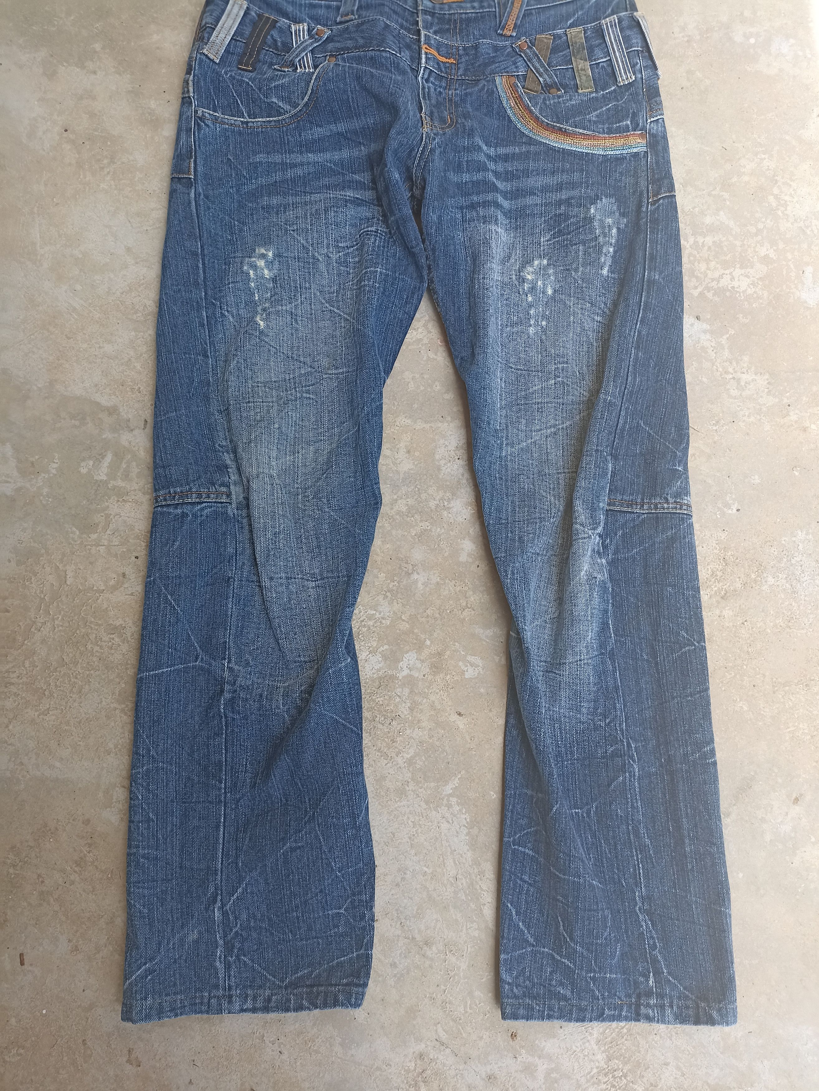 Beauty Beast Dominate Handcrafted jeans distressed beauty beast Size US 32 / EU 48 - 8 Thumbnail