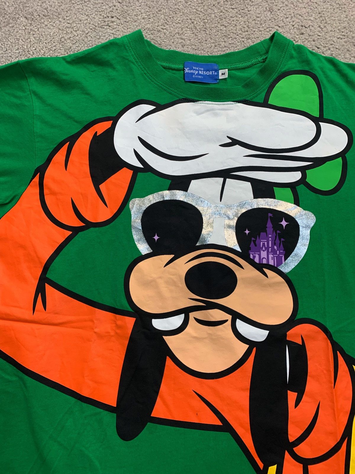 Cartoon Network × Disney × Vintage Vtg Disney Tokyo Resort Goofy All Over Print Tee Japan 90s Size US M / EU 48-50 / 2 - 3 Thumbnail