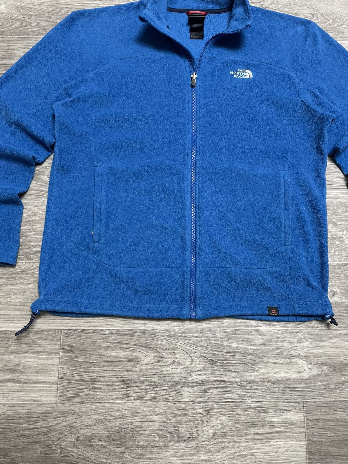 The North Face Vintage The North Face Polartec Blue Full Zip Fleece Jacket Size US L / EU 52-54 / 3 - 3 Thumbnail