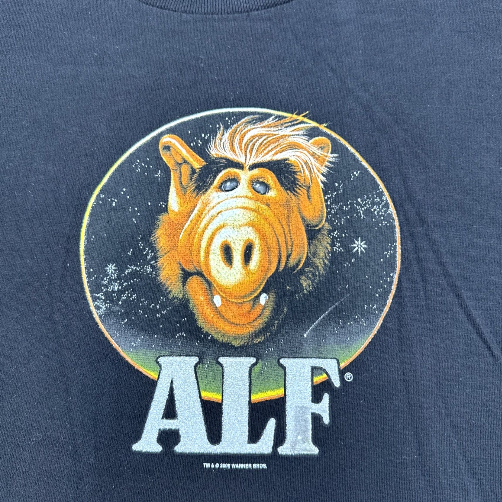 Vintage VINTAGE Alf the Alien Graphic T-Shirt Warner Bros Men’s L Black 2000s 80s Cartoon Designer Logo Short Sleeve Crew Neck" Size US L / EU 52-54 / 3 - 2 Thumbnail