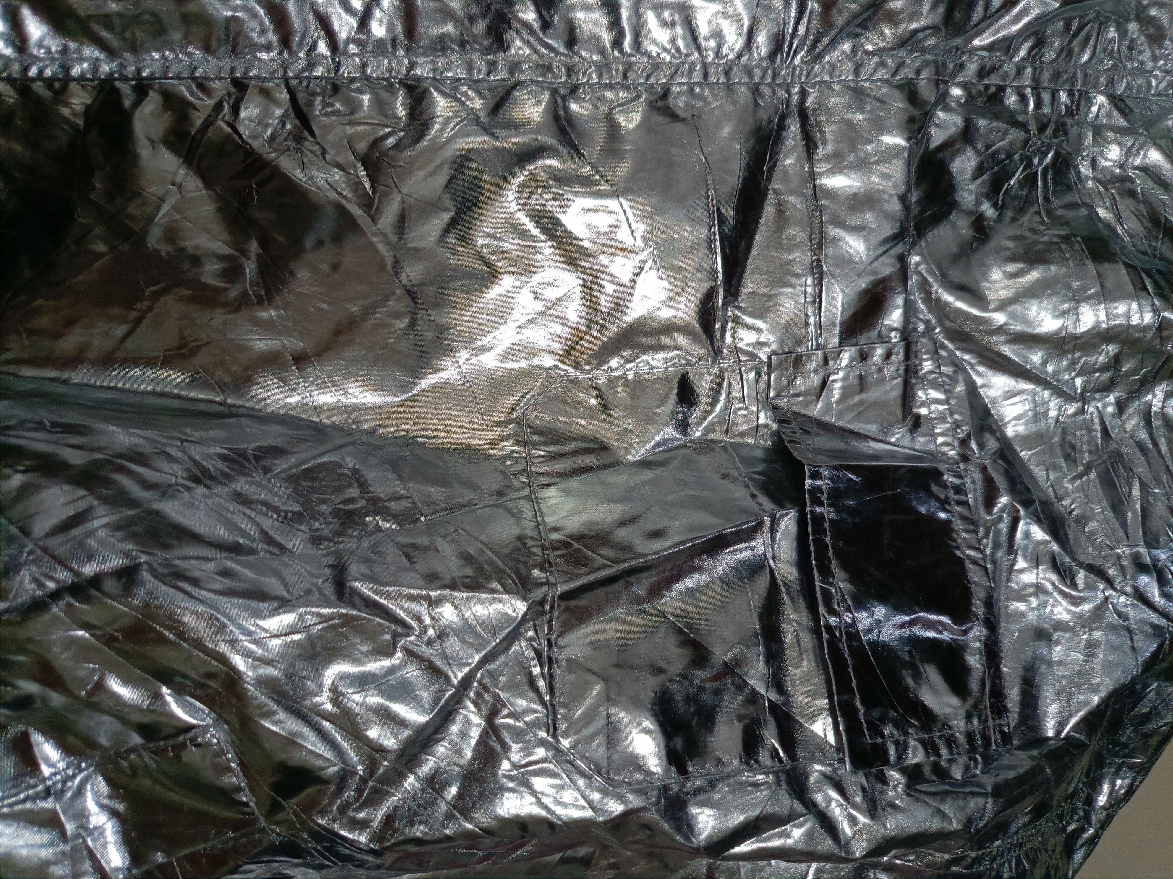 Rainbow × Vintage Silver Metallic Rider Rain Jacket Size US L / EU 52-54 / 3 - 5 Thumbnail