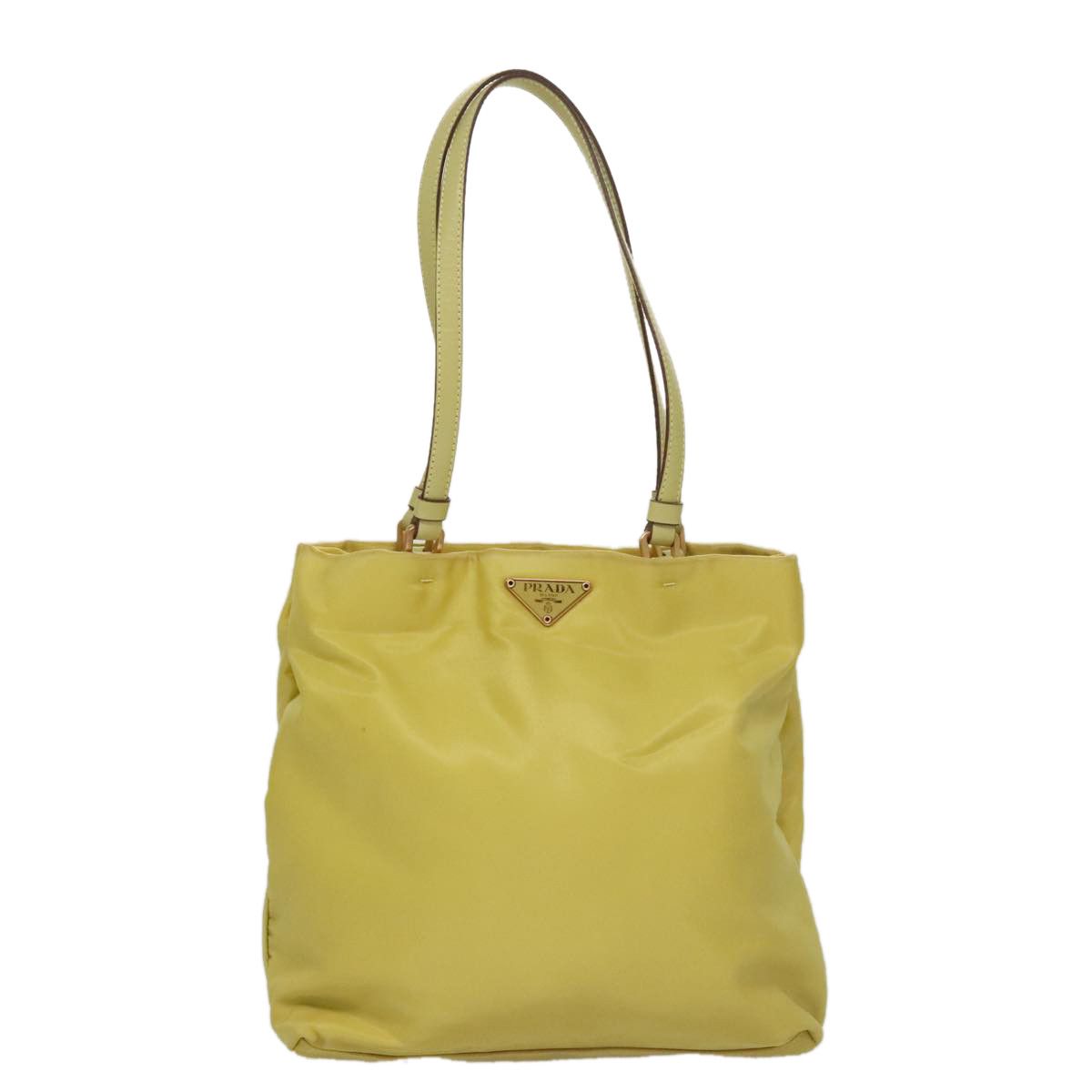 Prada Tessuto Yellow Synthetic Tote Bag (Pre-Owned) Size ONE SIZE - 1 Thumbnail