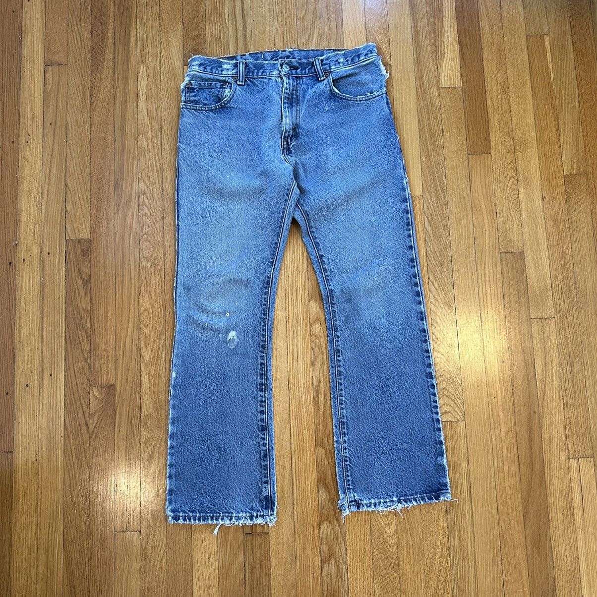 Levi's × Levi's Vintage Clothing × Vintage Levi’s 517 Destroyed Bootcut Jeans Size US 32 / EU 48 - 1 Thumbnail