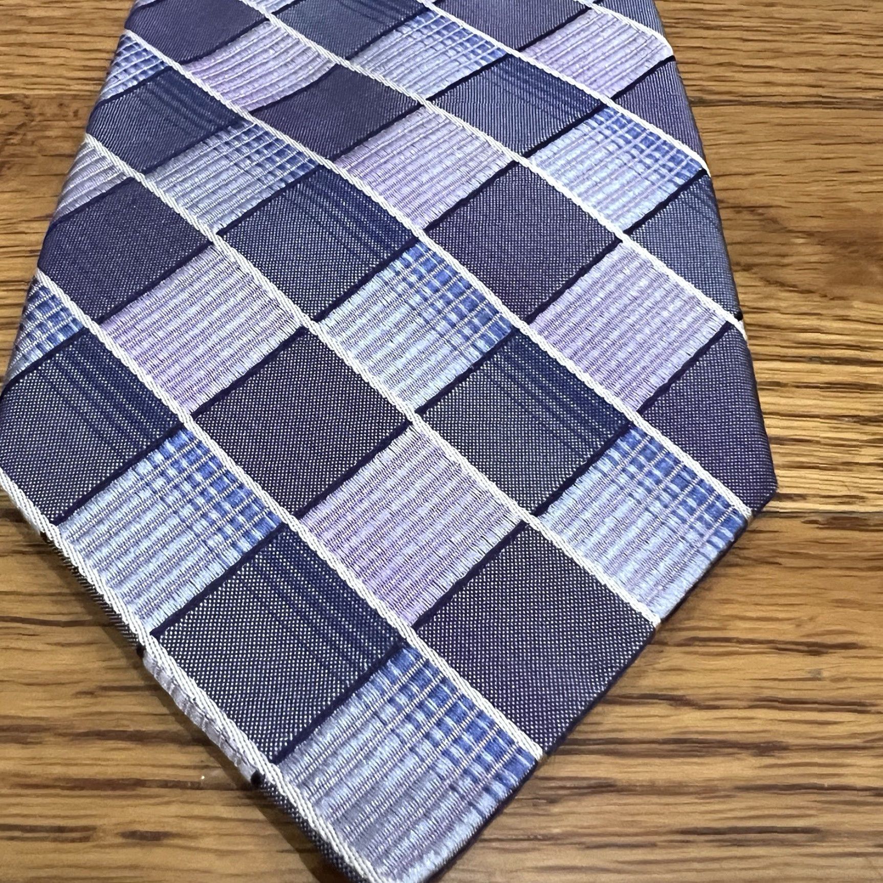 Ted Baker Ted Baker London Silk Tie Geometric Multicolor Classic Designer Mens Size ONE SIZE - 4 Thumbnail