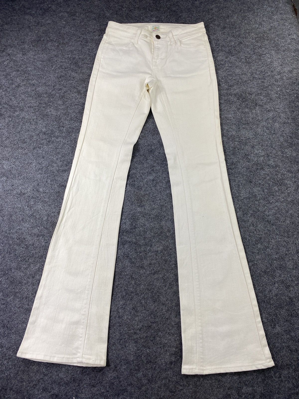Japanese Brand × Jean Brappers Lasting Comfort White Flare Jeans-J1059 Size 27" / US 4 / IT 40 - 2 Thumbnail