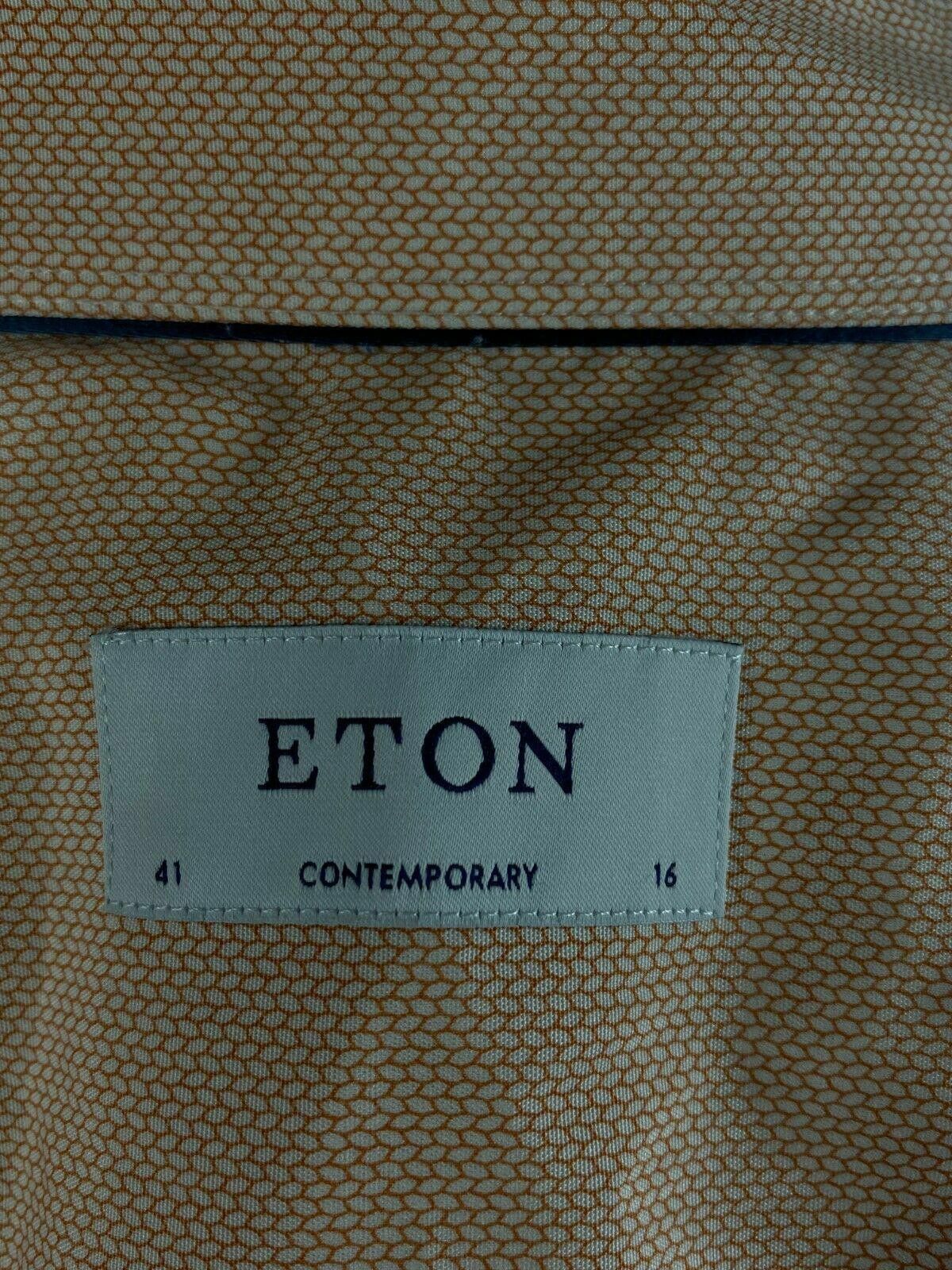 Eton Eton Contemporary Pink Button Up Dress Shirt Size 41/16 Size US M / EU 48-50 / 2 - 10 Thumbnail