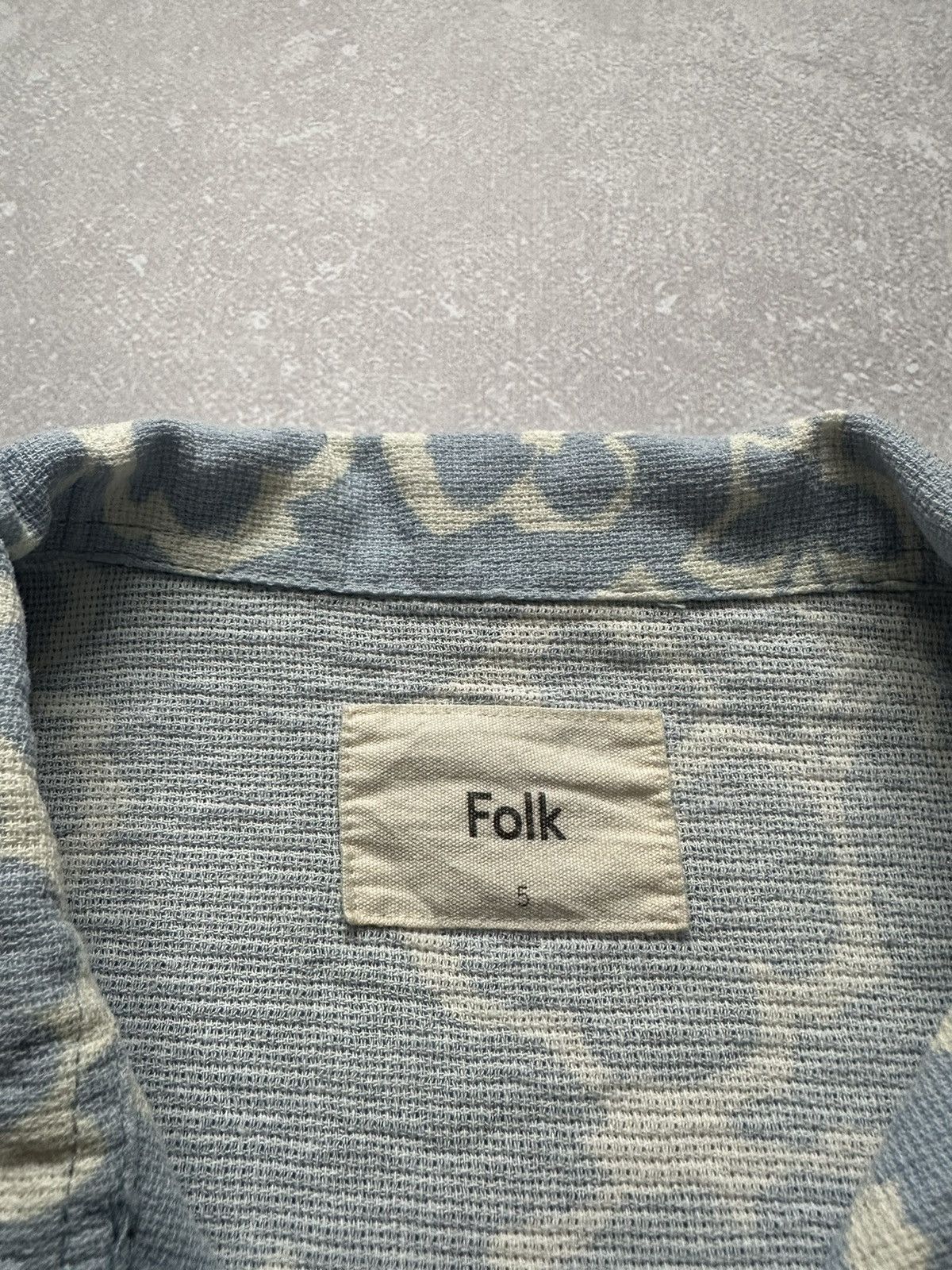 Folk × Stussy Shirts Button ups Folk 5 XL Blue Hawaiian Size US XL / EU 56 / 4 - 5 Thumbnail