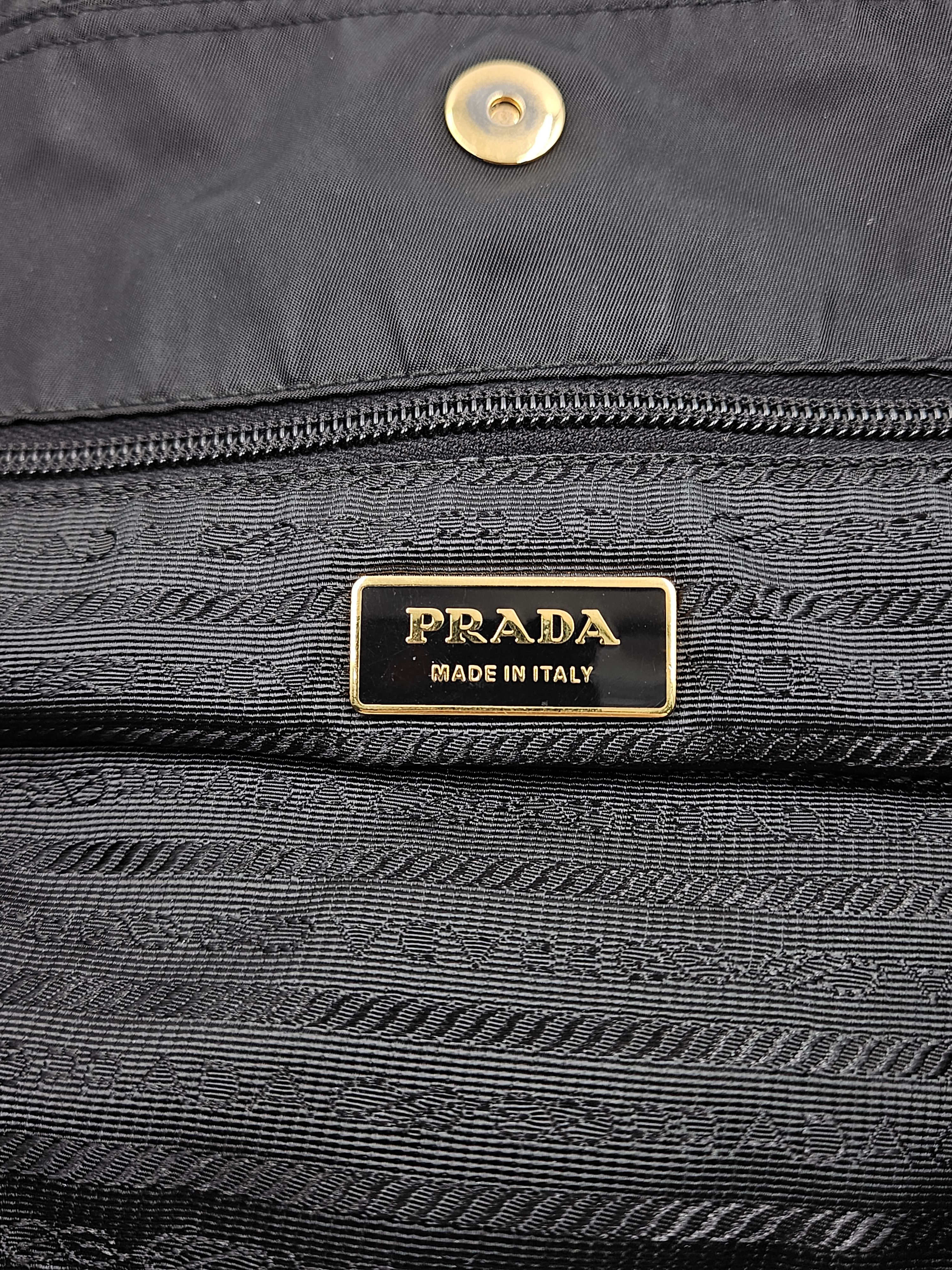 Prada Black Tessuto Nylon Panda Tote Size ONE SIZE - 11 Thumbnail