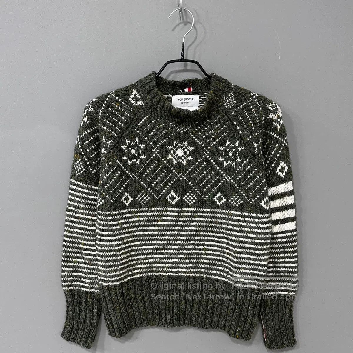 Thom Browne Thom Browne Fair Isle Sweater. Size US XXS / EU 40 - 1 Thumbnail