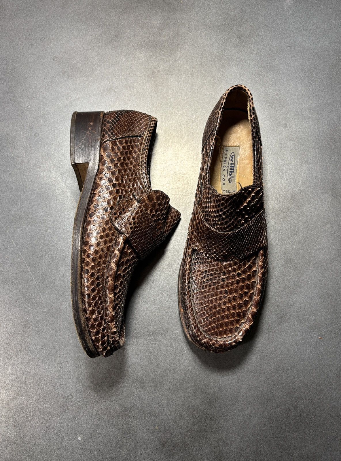 Vintage Vintage Snakeskin Loafers willbe Patrick Cox Italy Penny 90s Size US 8.5 / EU 41-42 - 17 Thumbnail