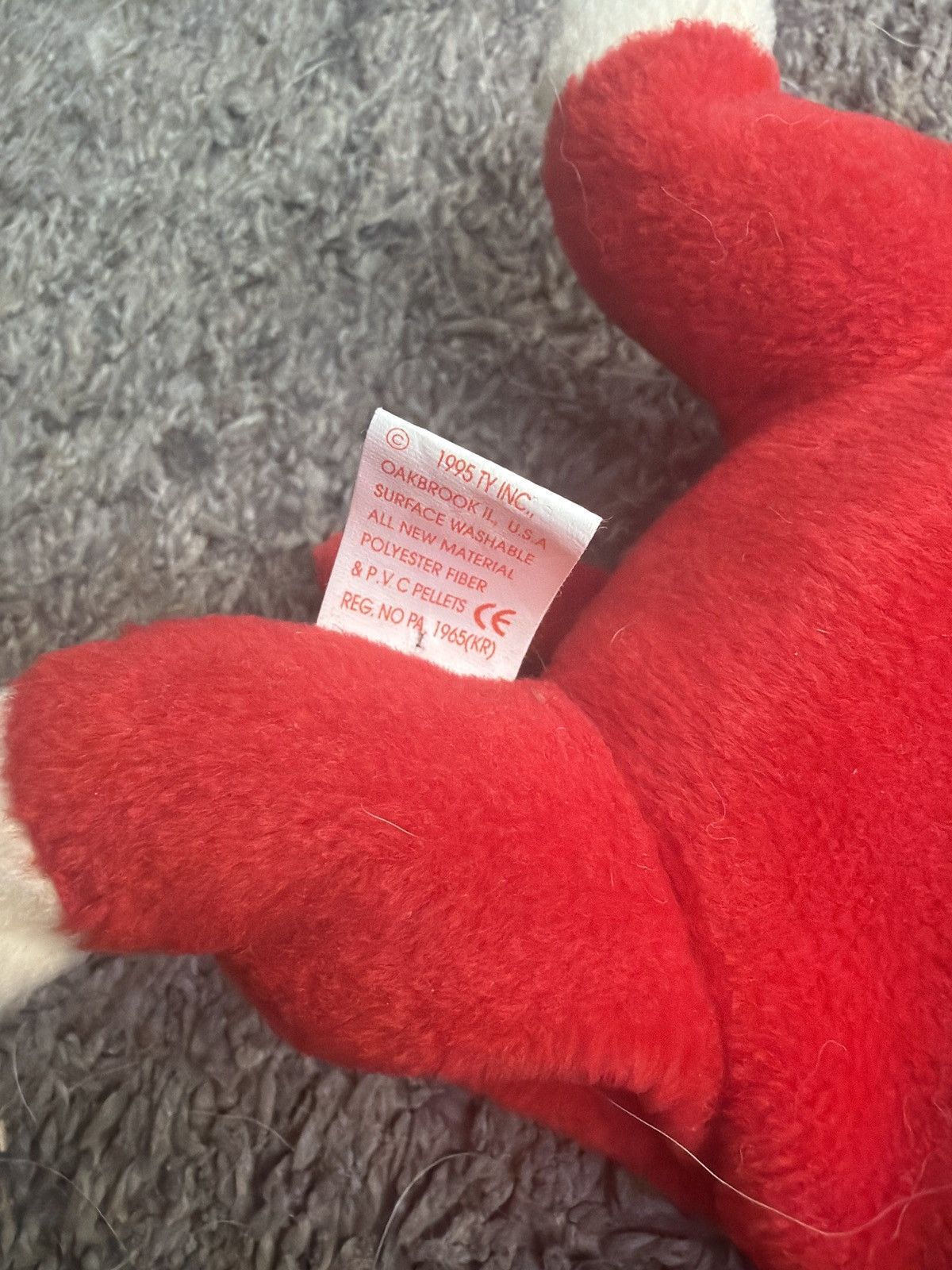 Vintage 1995 Ty Snort Style 4002 Beanie Baby Size ONE SIZE - 7 Thumbnail
