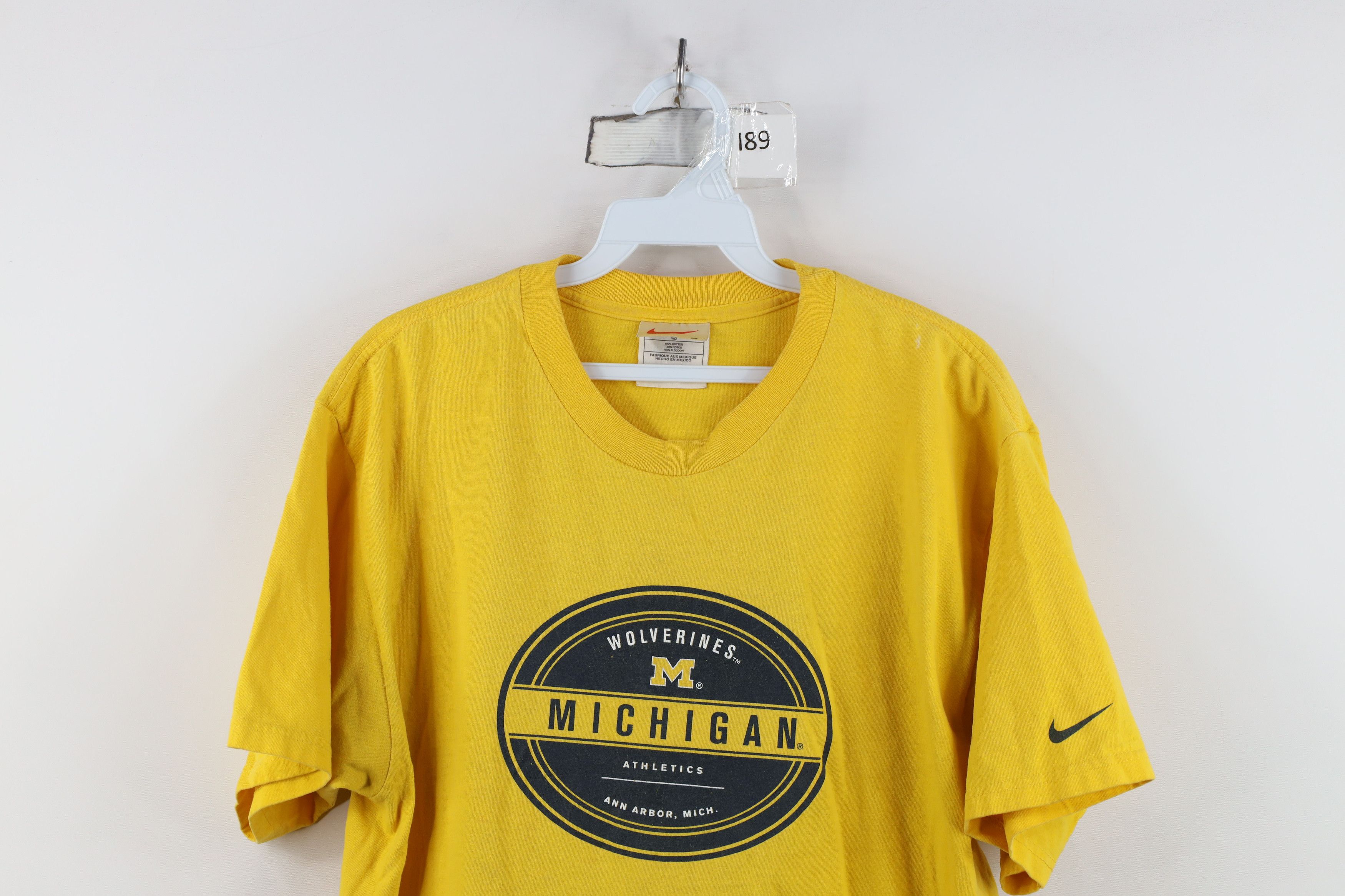 Nike Vintage 90s Nike University of Michigan Athletics T-Shirt Size US M / EU 48-50 / 2 - 2 Thumbnail