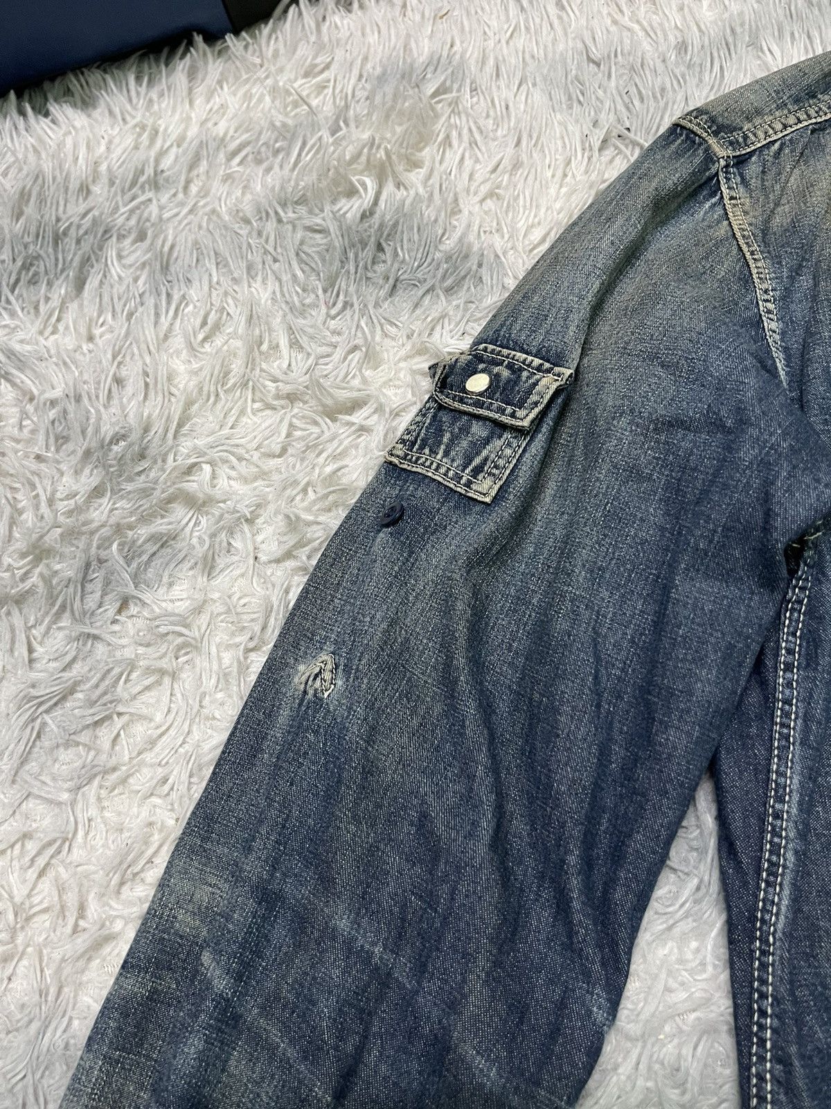 Yohji Yamamoto 90s YOHJI YAMAMOTO DENIM BUTTON UP RARE Size US L / EU 52-54 / 3 - 8 Thumbnail