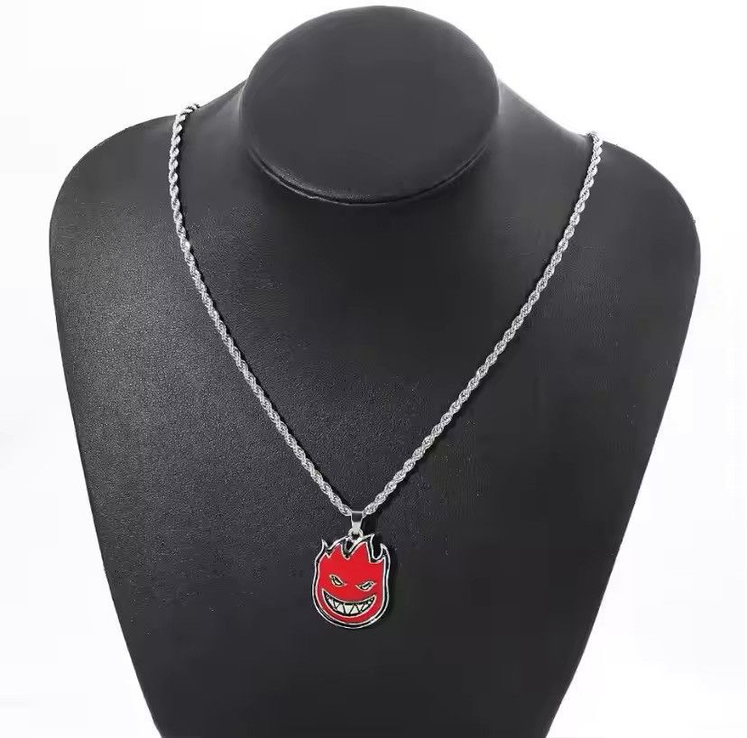 Jewelry × Vintage Little DeviL Flame Necklace Size ONE SIZE - 1 Thumbnail