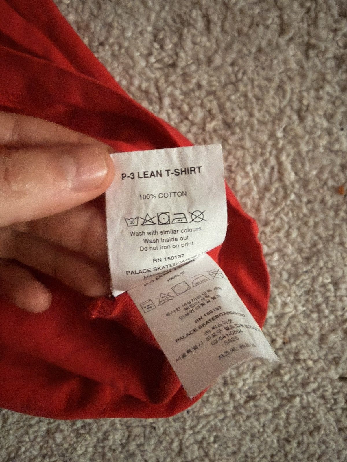 Palace Palace P-3 Lean T Shirt Red Size US L / EU 52-54 / 3 - 7 Thumbnail