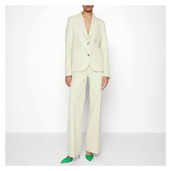 Victoria Beckham Victoria Beckham Ecru Single Breasted Blazer Silk Blend 2 Bu Size S / US 4 / IT 40 - 11 Thumbnail