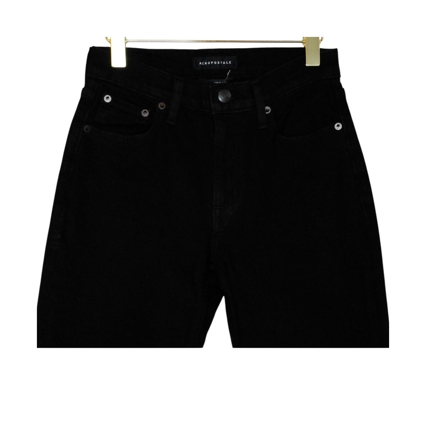 Aeropostale Aeropostale High Rise Black Flare Jeans Indie Y2K Goth 4R Size 27" / US 4 / IT 40 - 3 Thumbnail