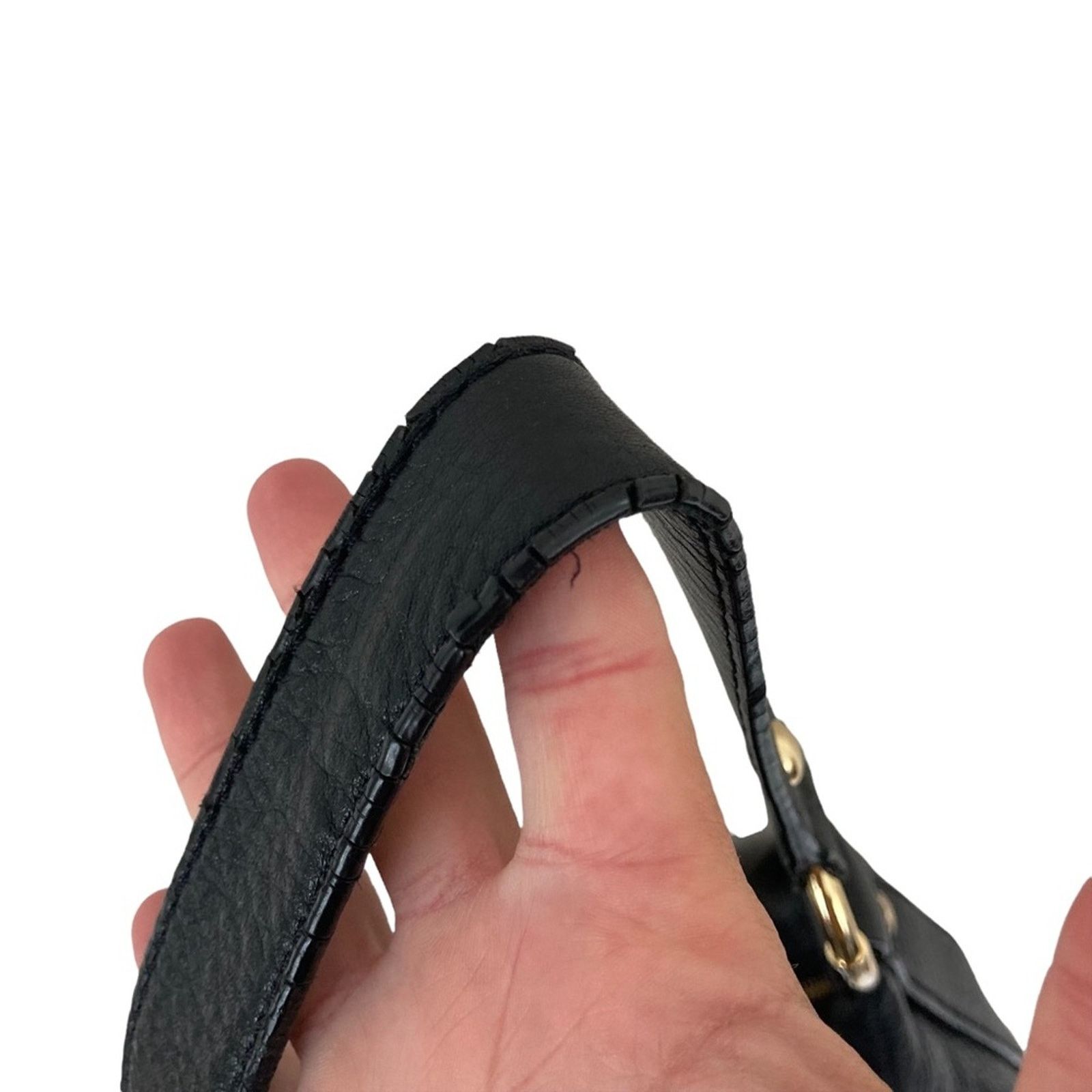 Michael Kors Michael Kors Black Leather Shoulder Bag Size ONE SIZE - 11 Thumbnail