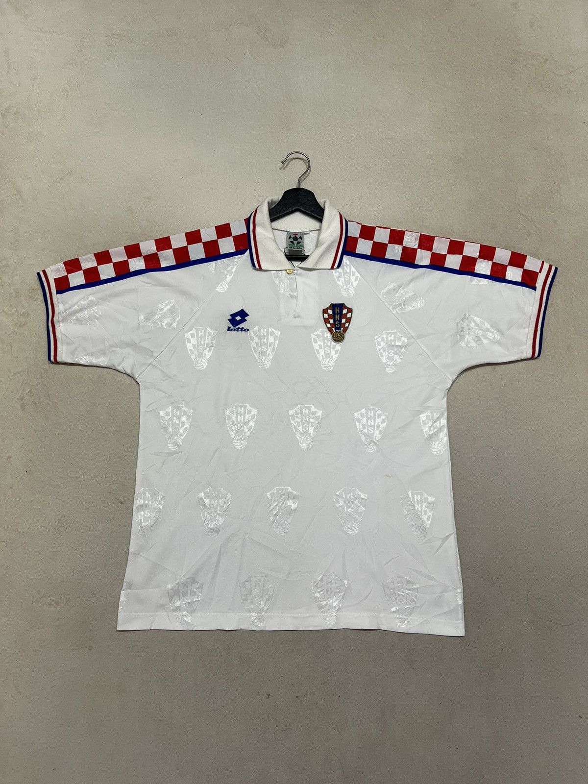 Lotto Sport × Vintage Vintage White Jersey Croatia 1996 1997 1998