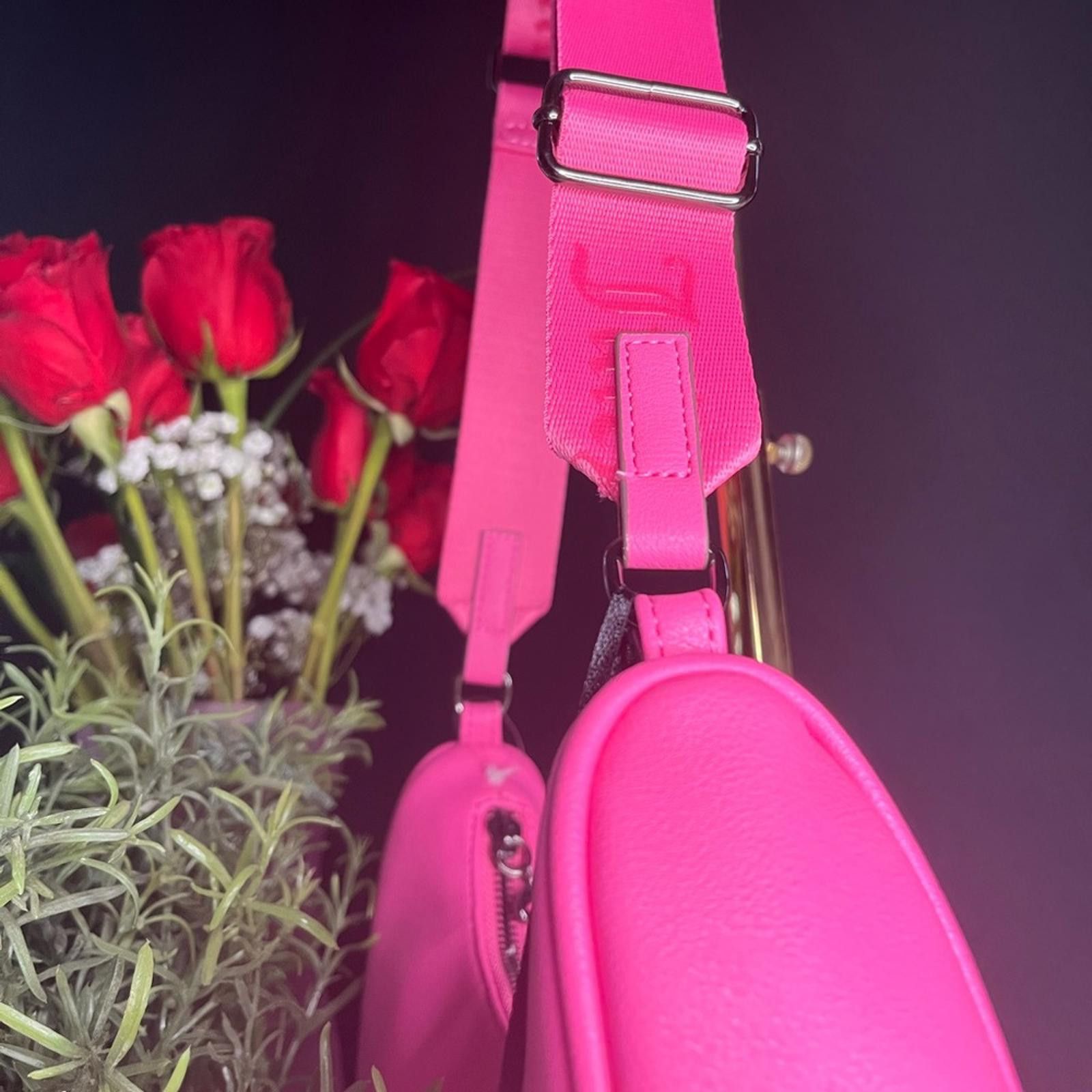 Juicy Couture Jeans Juicy Couture Obsession Crossbody Pink W/ Studded Logo Size ONE SIZE - 4 Thumbnail