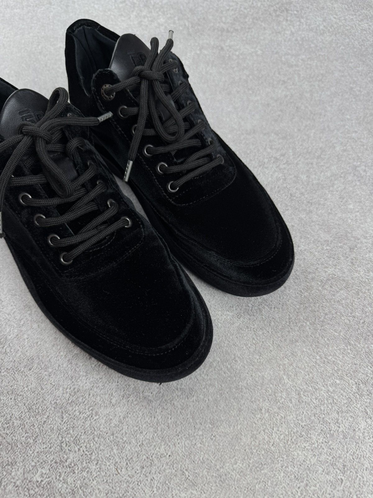 Filling Pieces Filling Pieces Low Eva Velvet Black Sneakers Size 38 Size US 8 / IT 38 - 2 Thumbnail