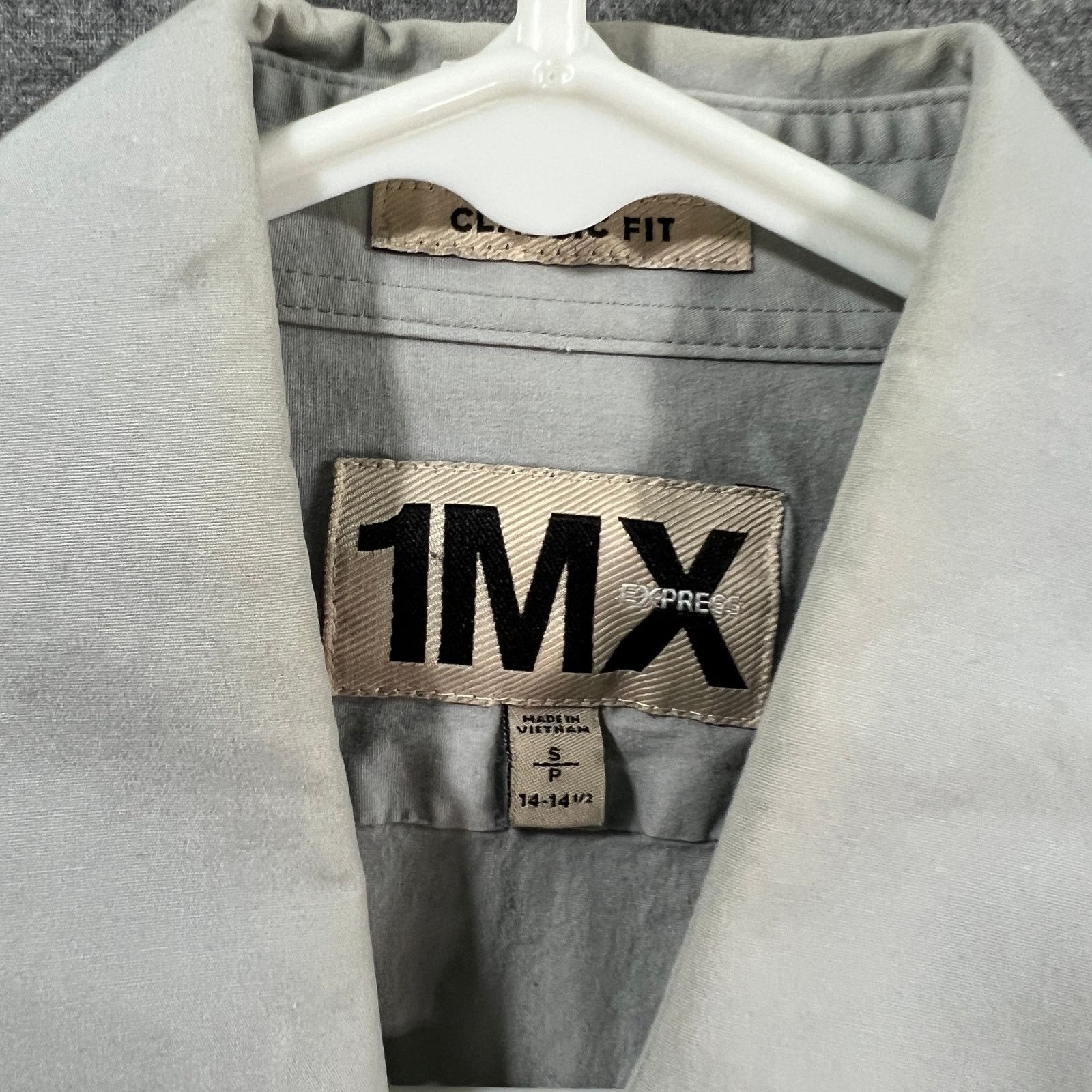 Other 1MX Men's Long-sleeve Button-up Shirt Gray Size Small Size US S / EU 44-46 / 1 - 3 Thumbnail