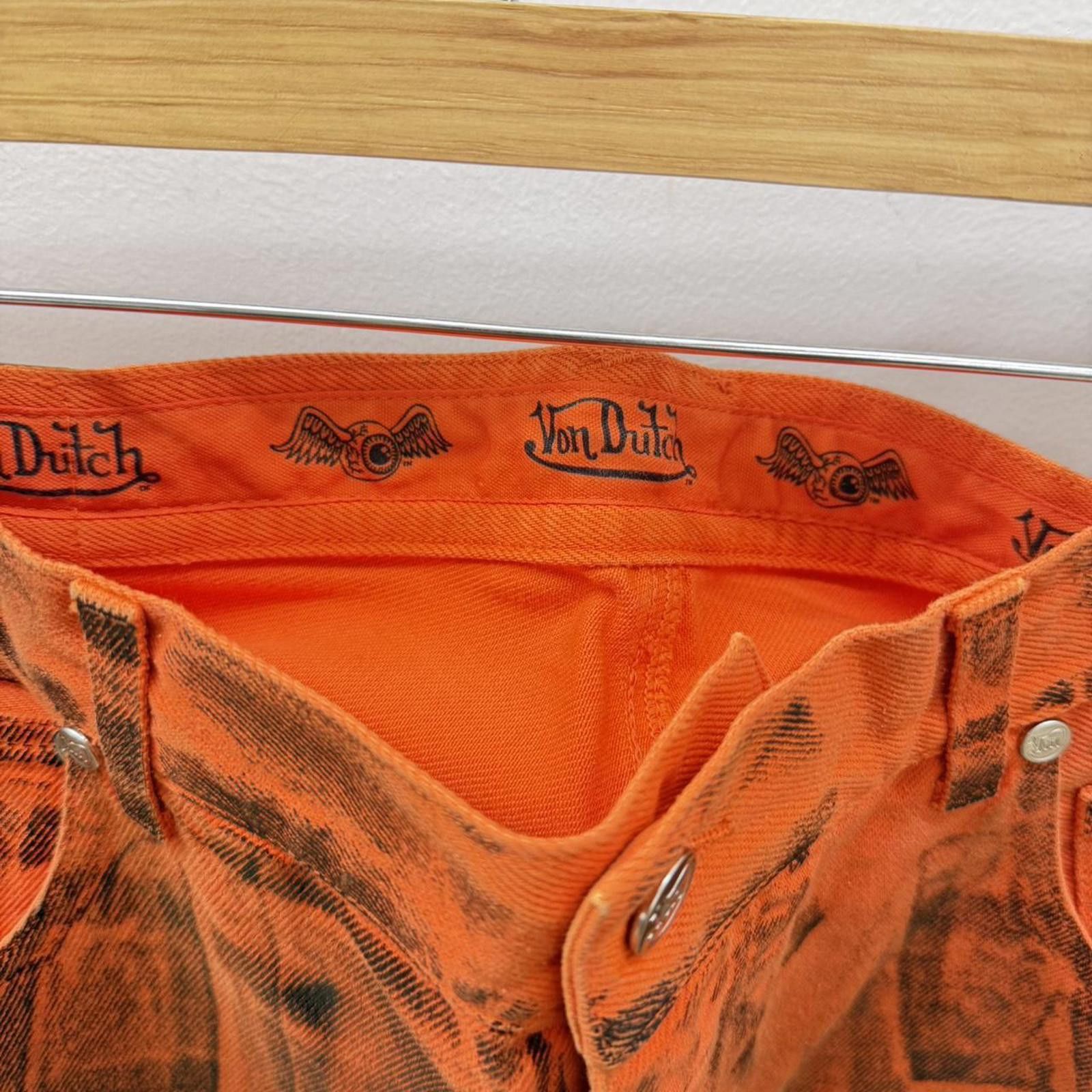 Von Dutch Von Dutch Paris Men’s Jeans W34 L34 Orange Denim Size US 34 / EU 50 - 4 Thumbnail