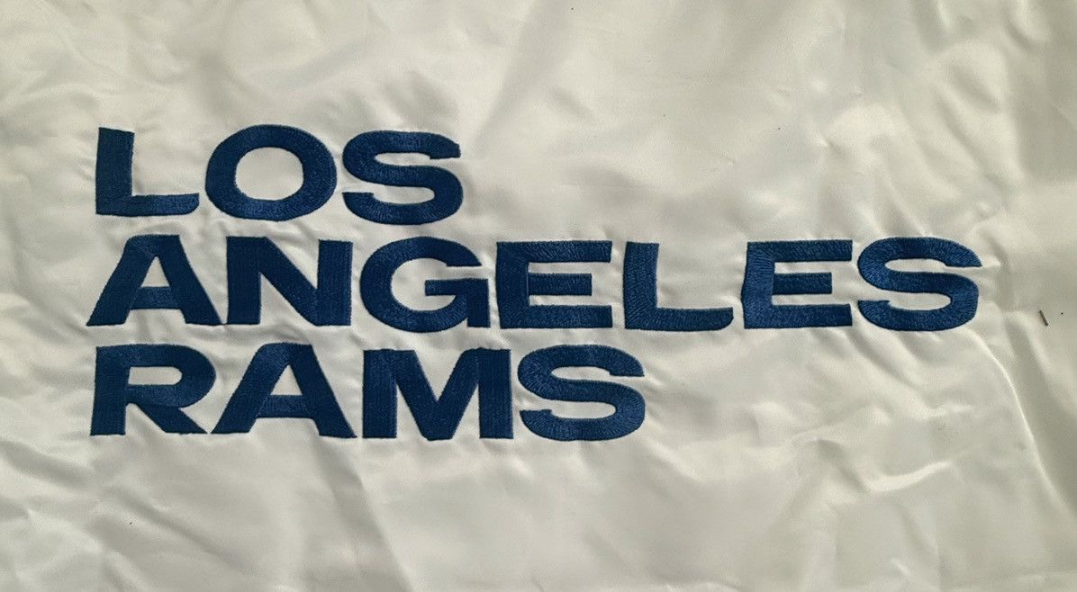 Starter Vintage STARTER Los Angeles Rams Satin Full Snap Jacket Size US XXL / EU 58 / 5 - 6 Thumbnail