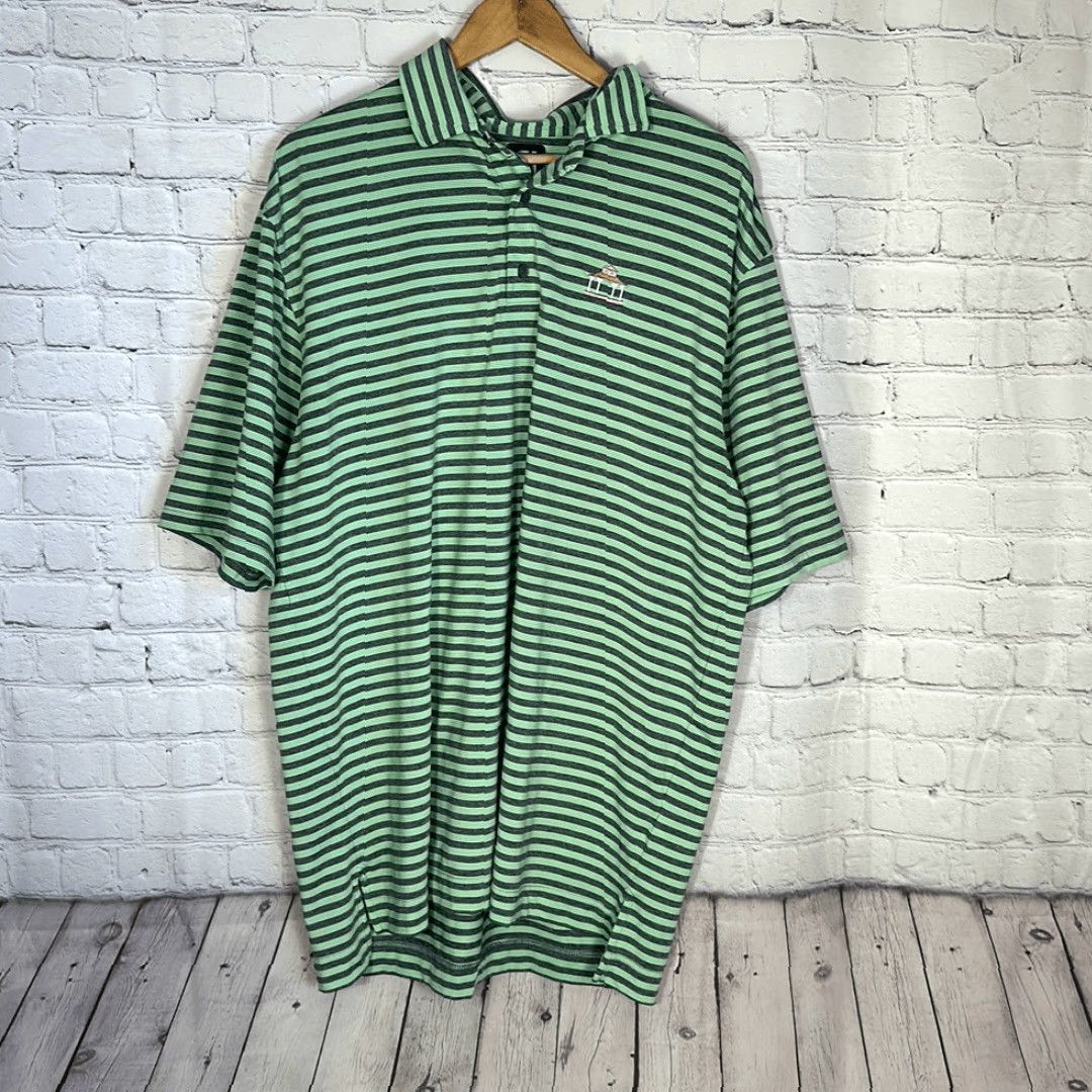 Footjoy **FootJoy Mens Striped Green Gray Golf Polo XL** User: FootJoy Mens Striped Green Gray Golf Polo XL Size US XL / EU 56 / 4 - 2 Thumbnail