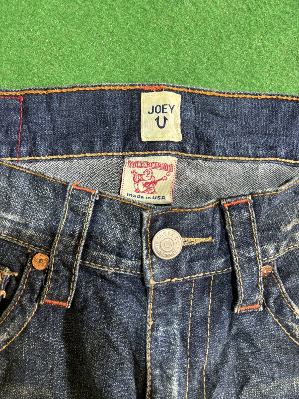True Religion True Religion Joey (Mushroom back pocket) Flared Jeans 🍄‍🟫 Size US 33 - 4 Thumbnail