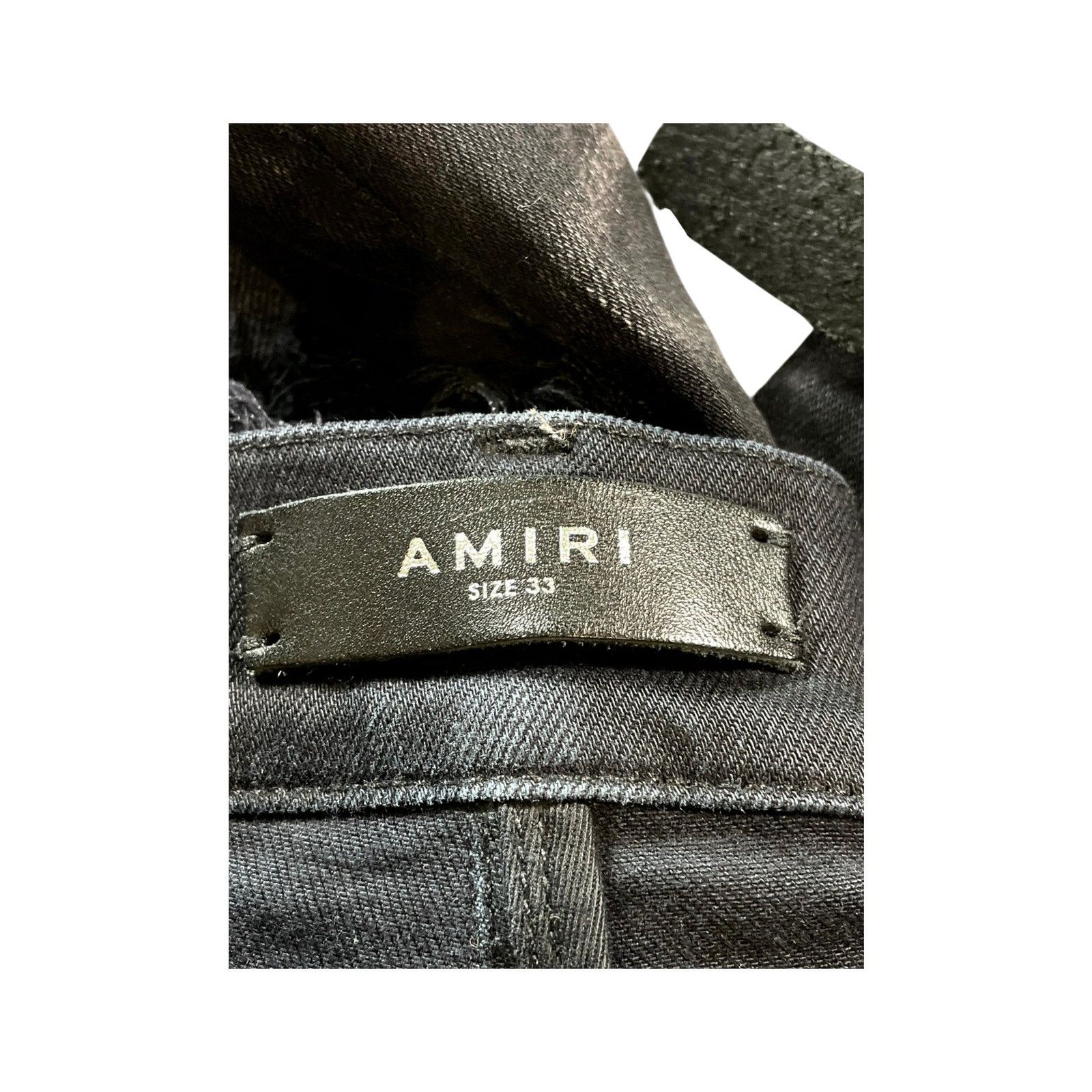 Amiri Amiri Paint Drip Black Jeans Size US 33 - 6 Thumbnail
