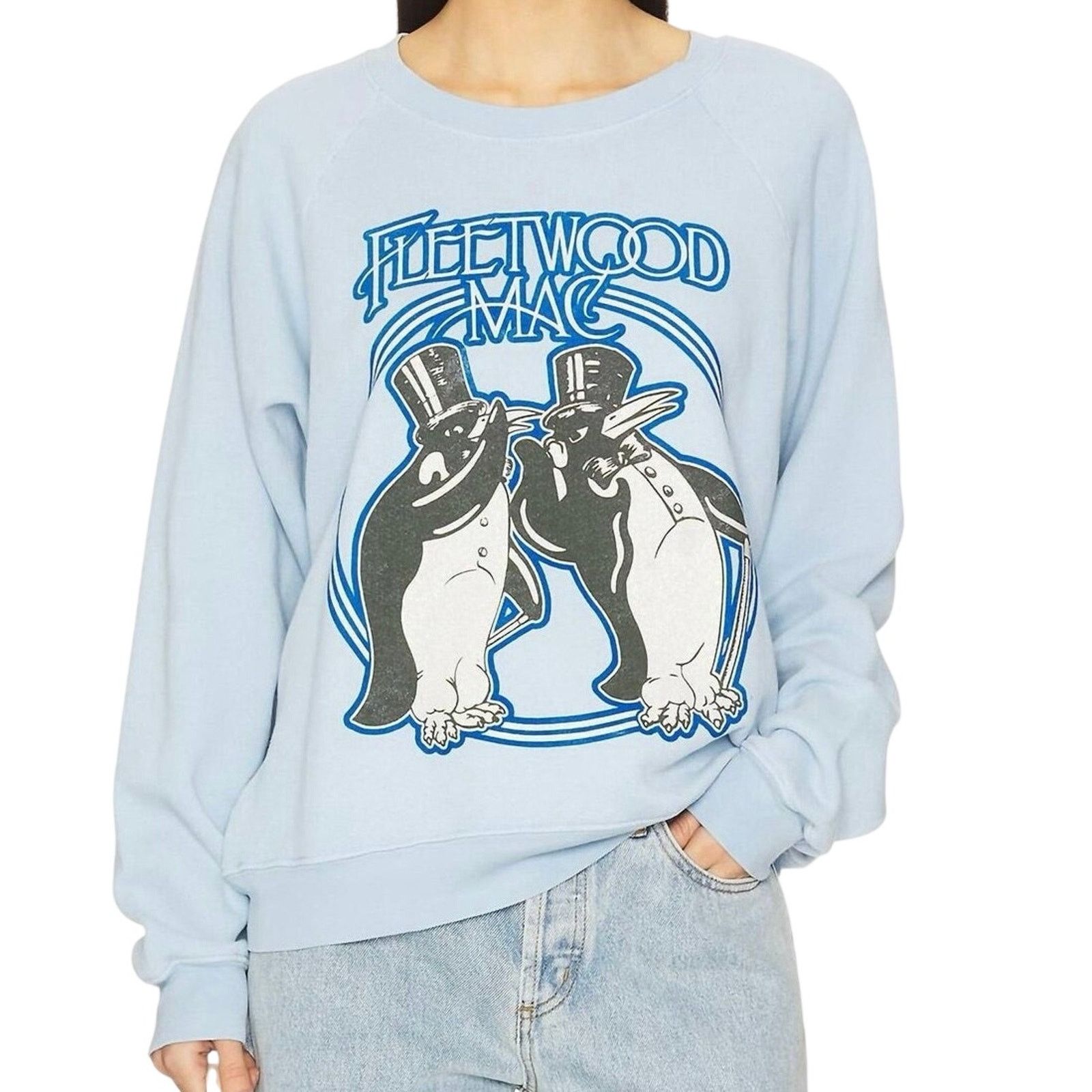 Daydreamer DAYDREAMER Fleetwood Mac Penguins Raglan Sweatshirt Size M Size M / US 6-8 / IT 42-44 - 2 Thumbnail