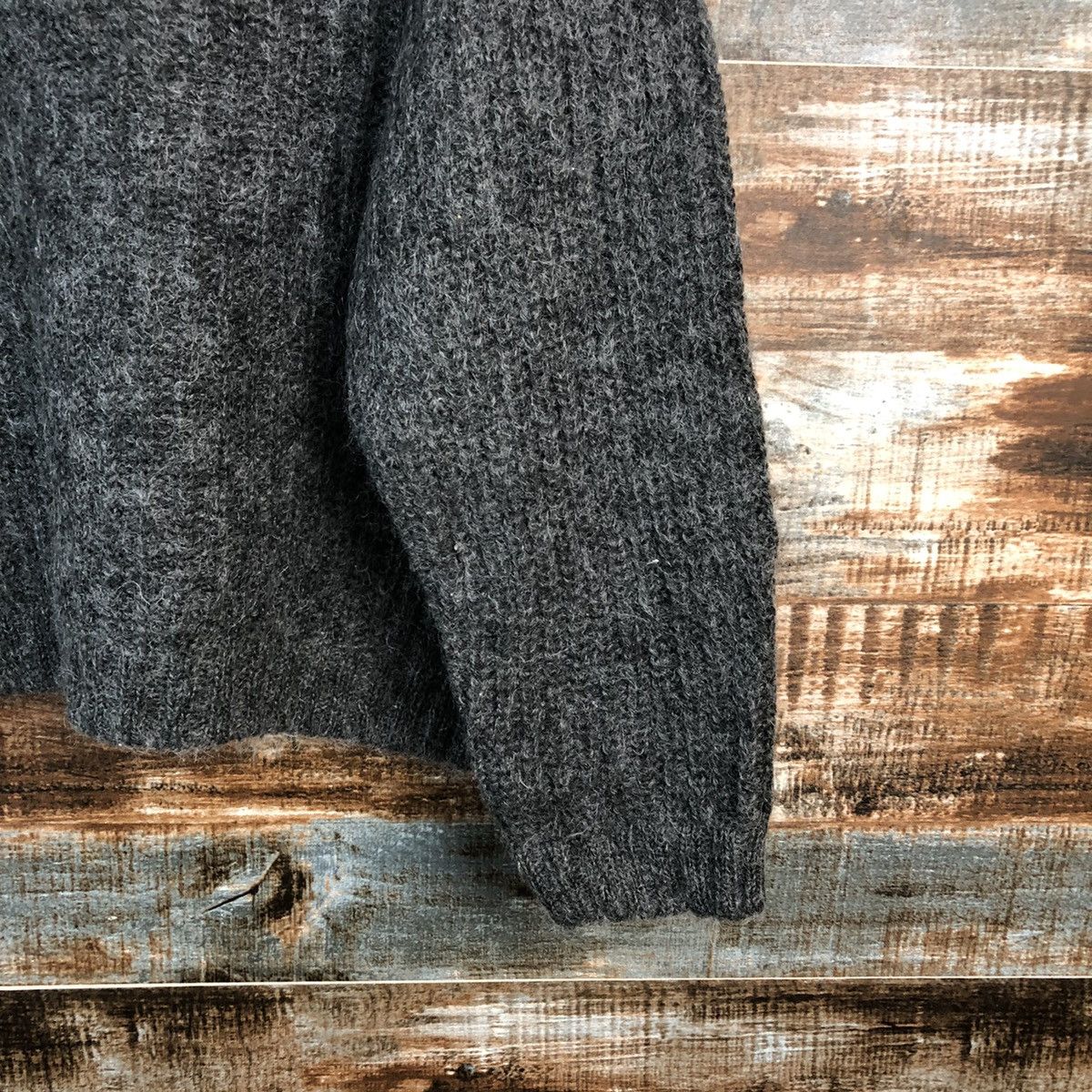 Homespun Knitwear × Uniqlo Uniqlo mohair vintage winter Grey Knitwear #A2367 Size US S / EU 44-46 / 1 - 16 Thumbnail