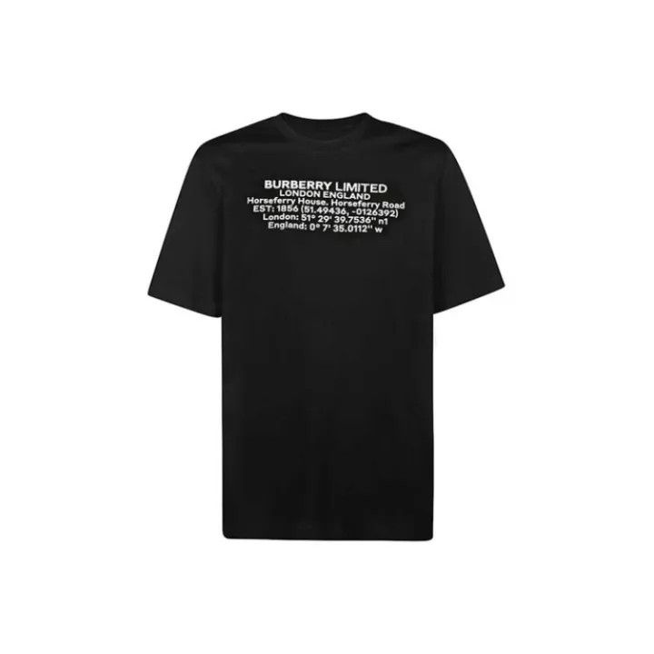 Burberry Burberry Black Graphic Print Oversized T-Shirt 0079 Size M / US 6-8 / IT 42-44 - 1 Thumbnail
